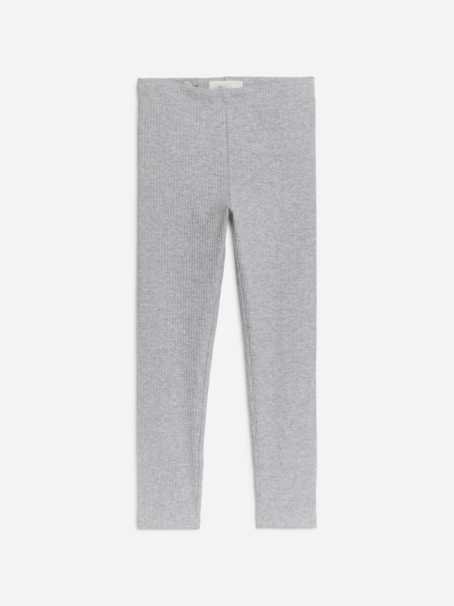 Leggings in jersey a coste - Grigio mélange/Nero/Lilla/Arancione