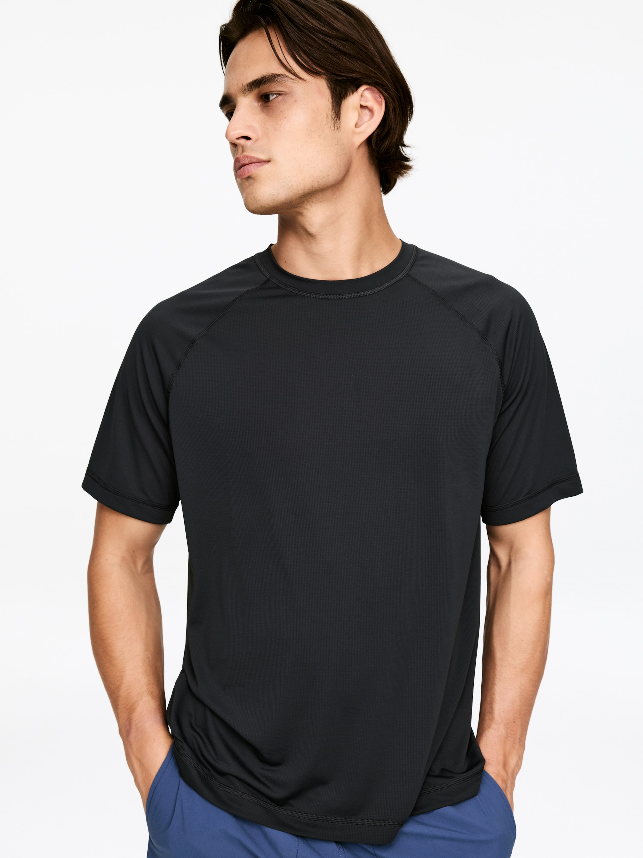 ARKET ACTIVE T-shirt - Off-black - Regular fit - Men - StillMedia/Lookbook - 4