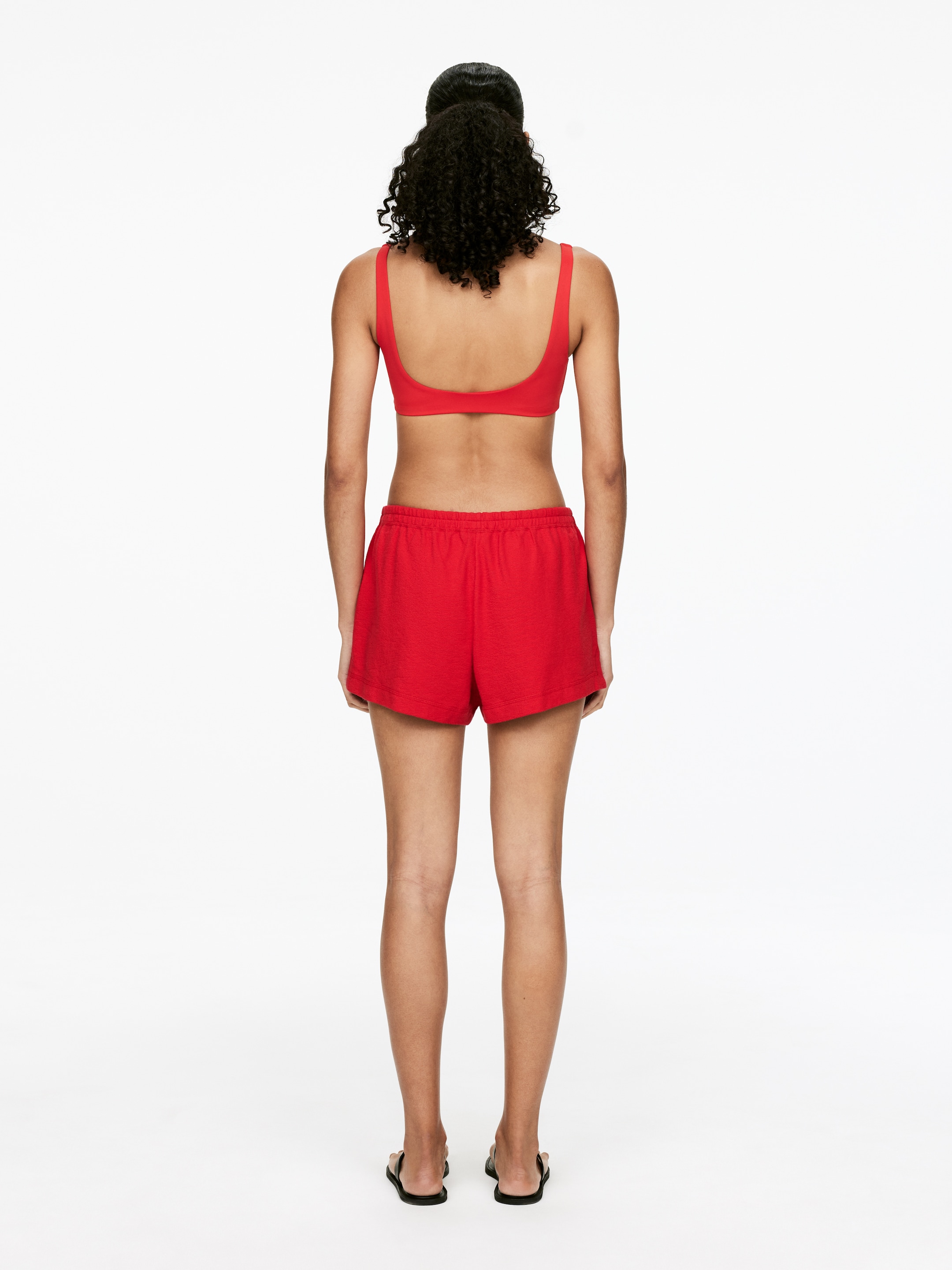 Se større billede: Frottéshorts - Rød - DAME | H&M DK 3