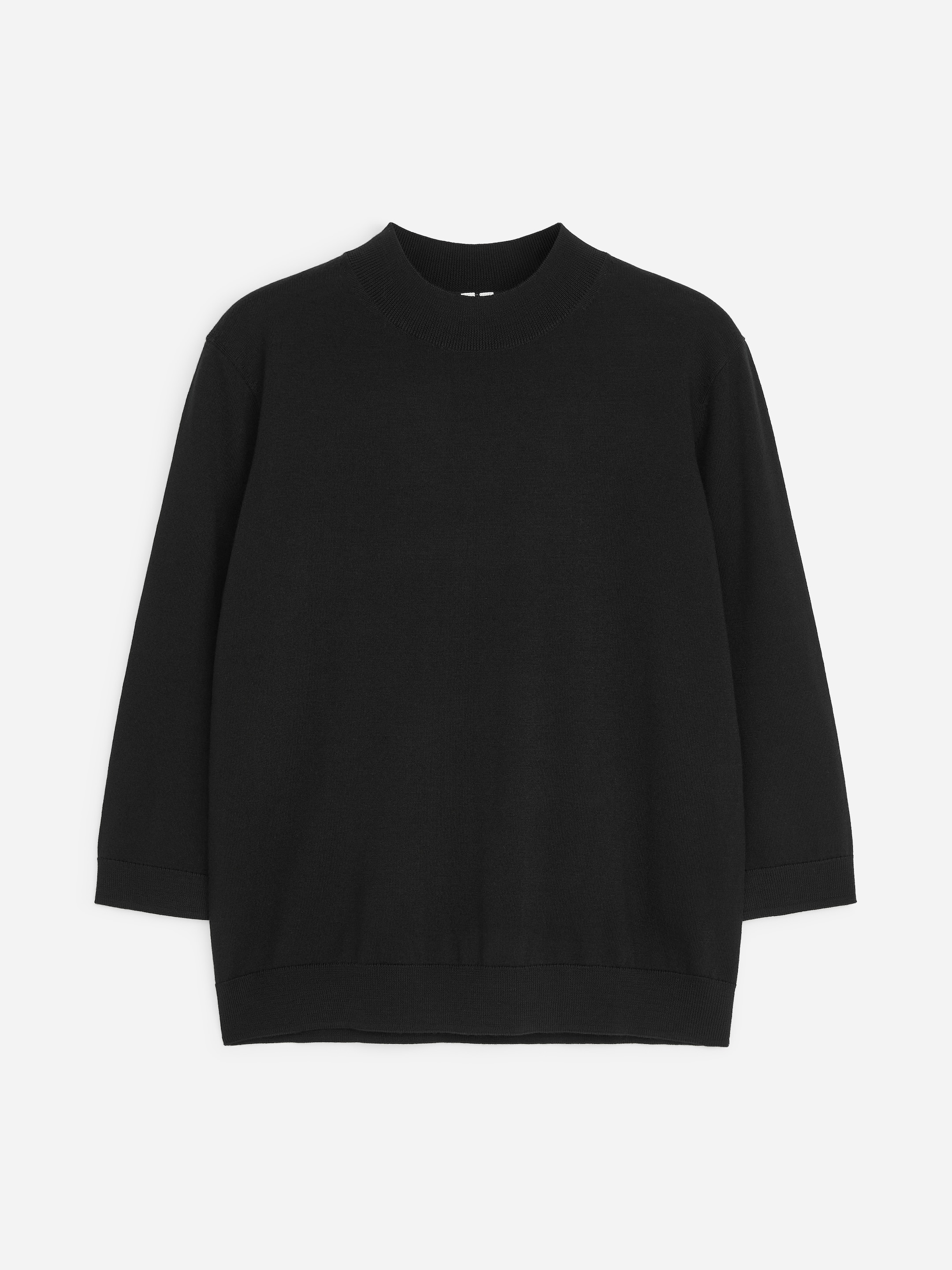 Maglia con collo a lupetto in lana merino - Nero - Regular fit - women - StillMedia/DescriptiveStillLife - 1