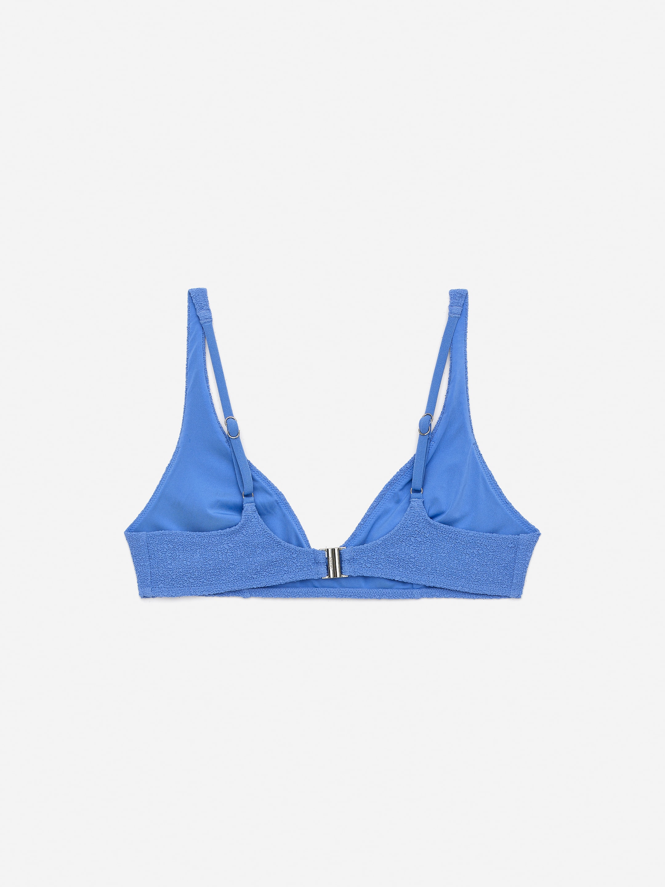 Textured Bikini Top - Blue - Women - StillMedia/DescriptiveStillLife - 1
