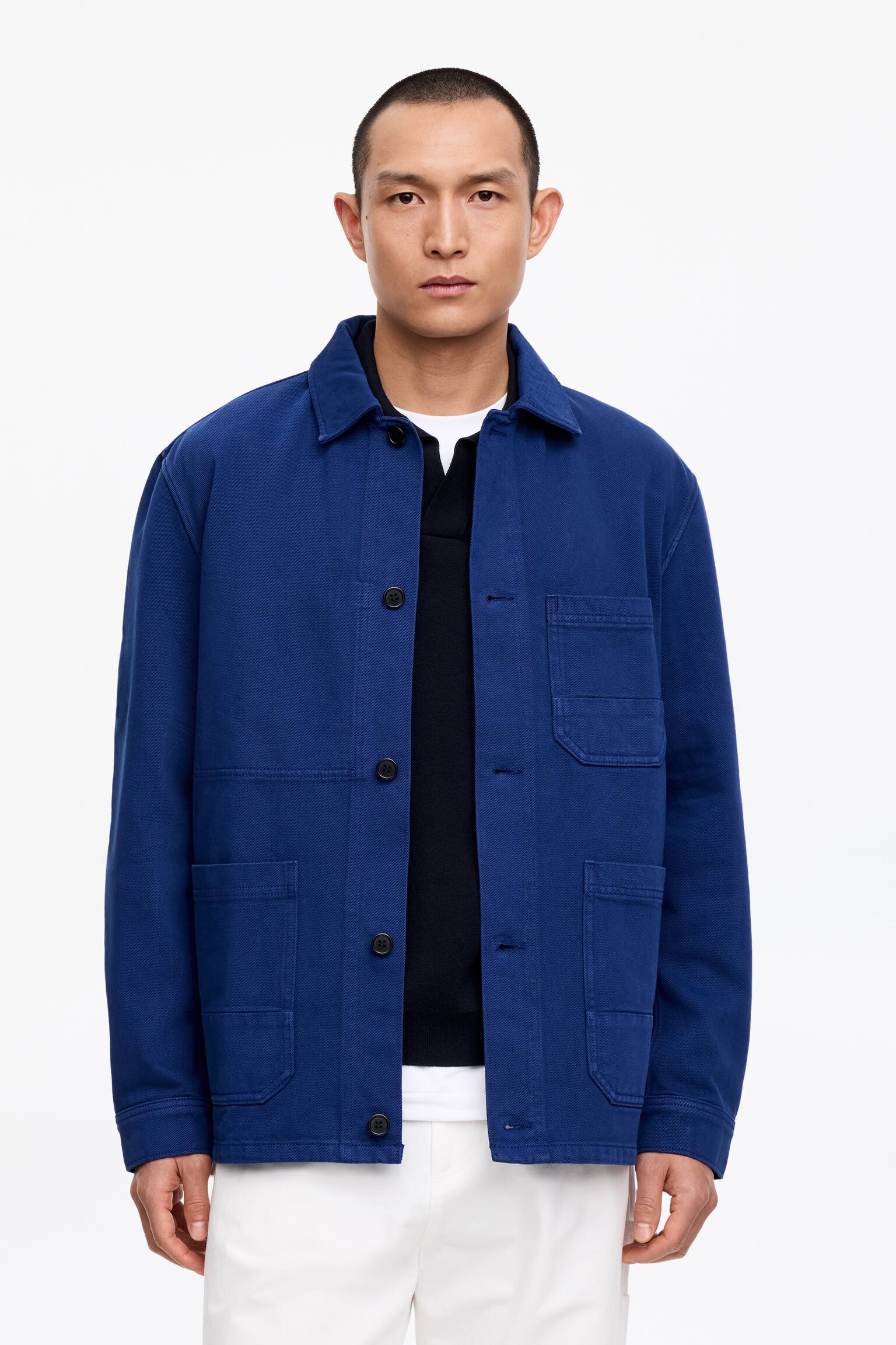 Värjätty paitatakki - Klein Blue/Vihreä/Tummansininen/Tummanruskea - 1