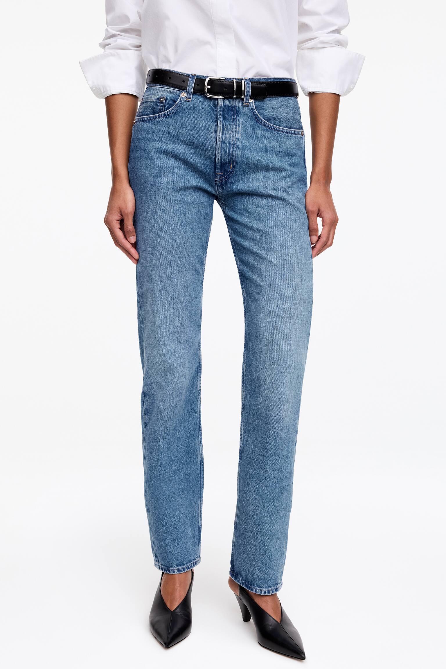 SNOW Straight Jeans - Mittelblau/Weiß/Cremeweiß/Taubenblau/Schwarz - 3