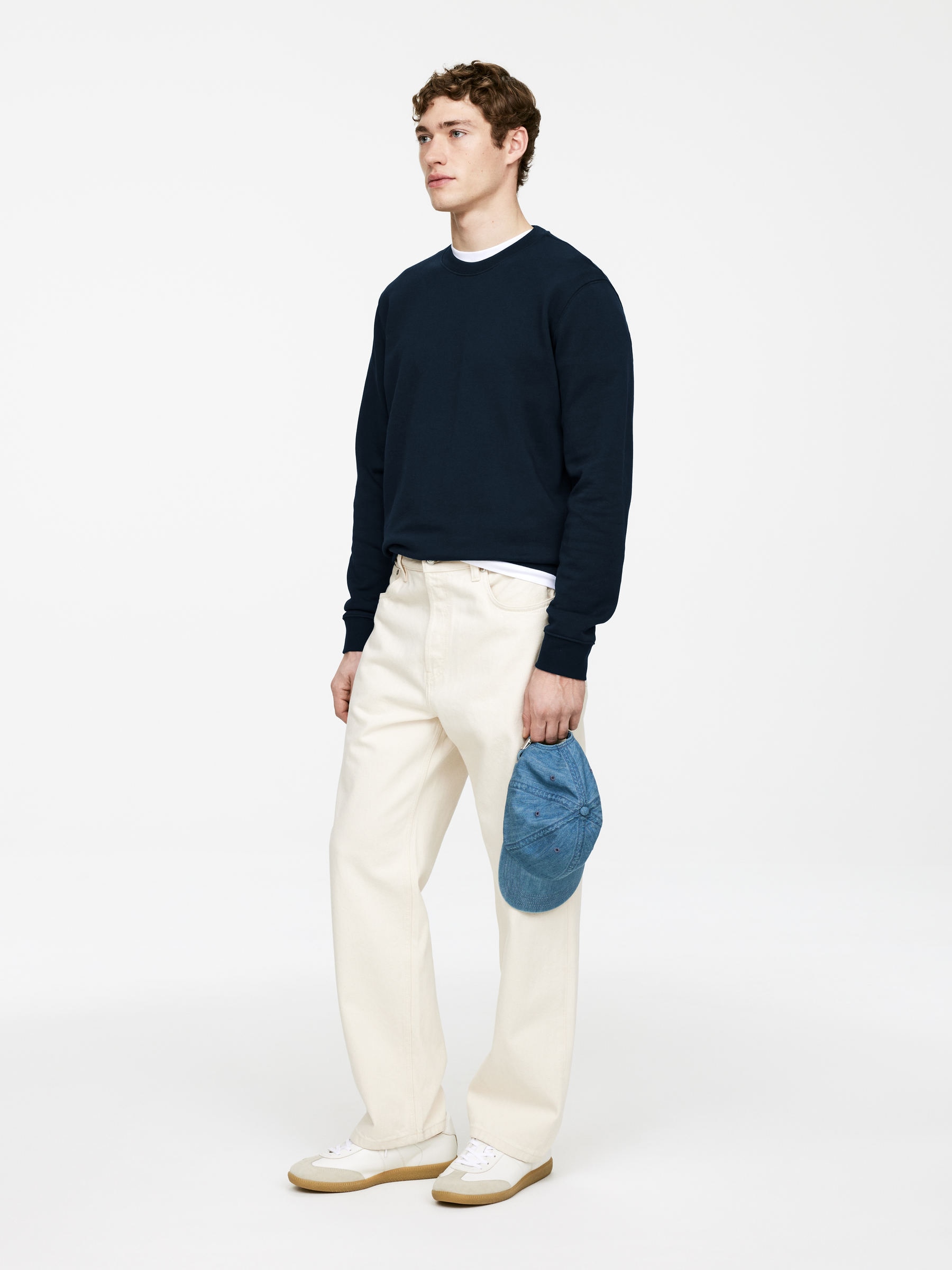 Mid-Weight Sweatshirt - Dark Blue - Regular fit - Men - StillMedia/Lookbook - 3
