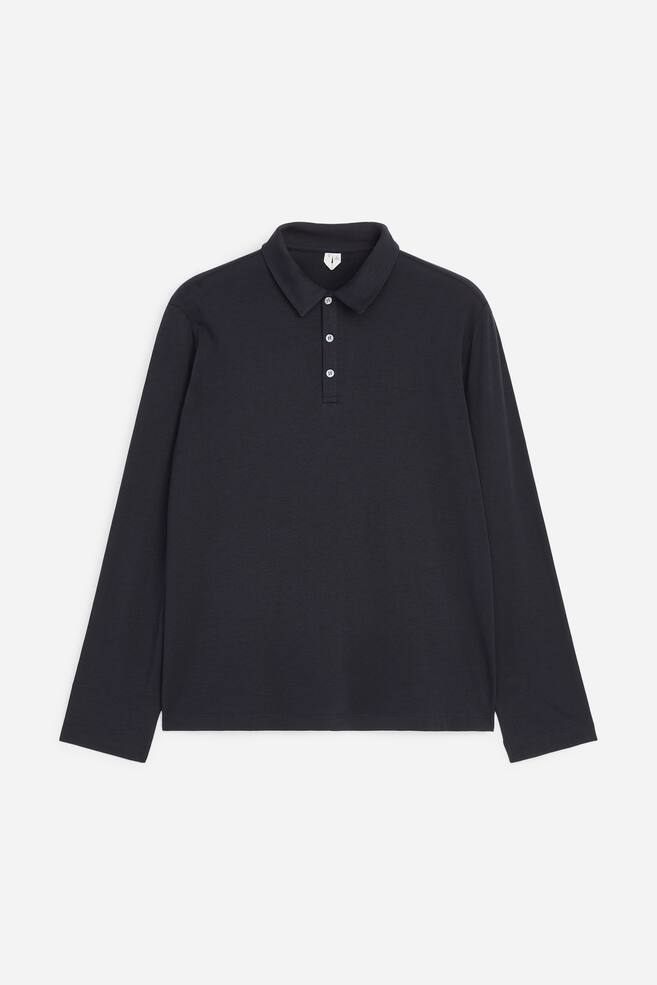 Lichtgewicht poloshirt - Donker marineblauw/Bruin - 1