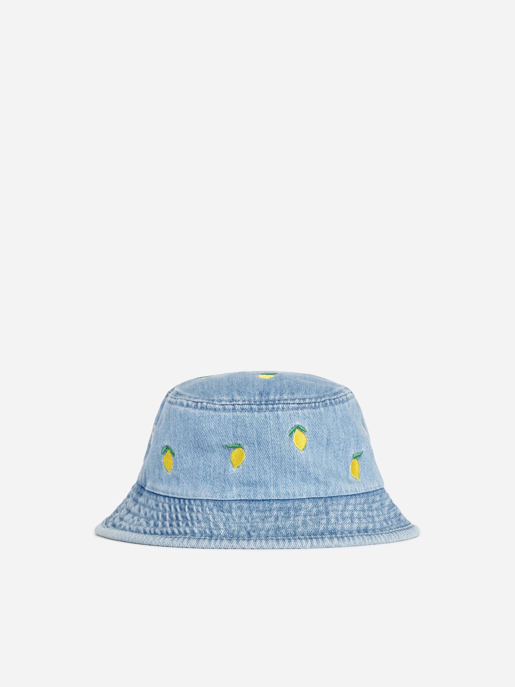 Embroidered Bucket Hat-#798DB2-19381