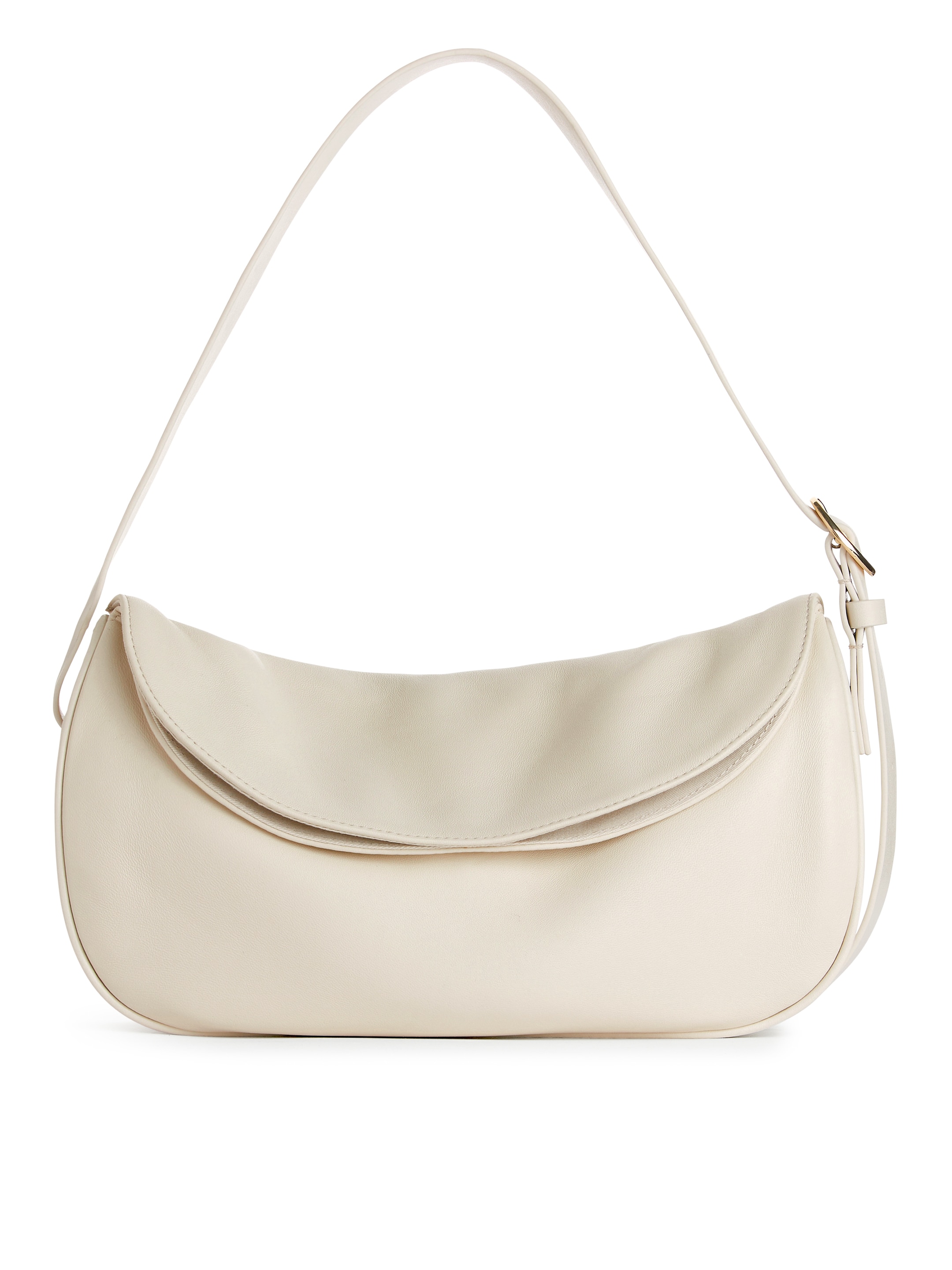 Rundad läderväska - Off-white - Women - StillMedia/DescriptiveStillLife - 2