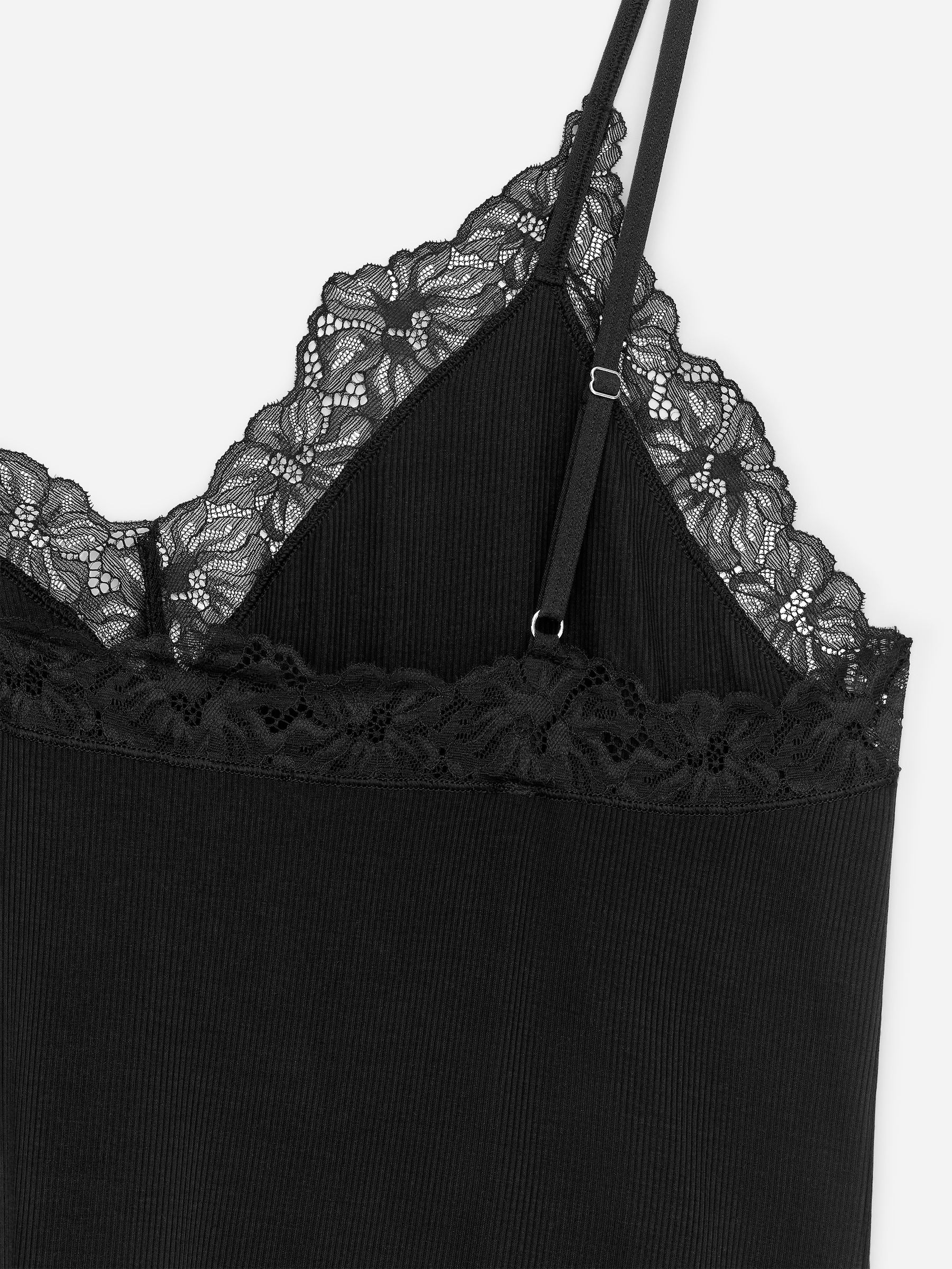 Lace-Detail Strap Top - Black - Slim fit - Women - StillMedia/DescriptiveDetail - 2