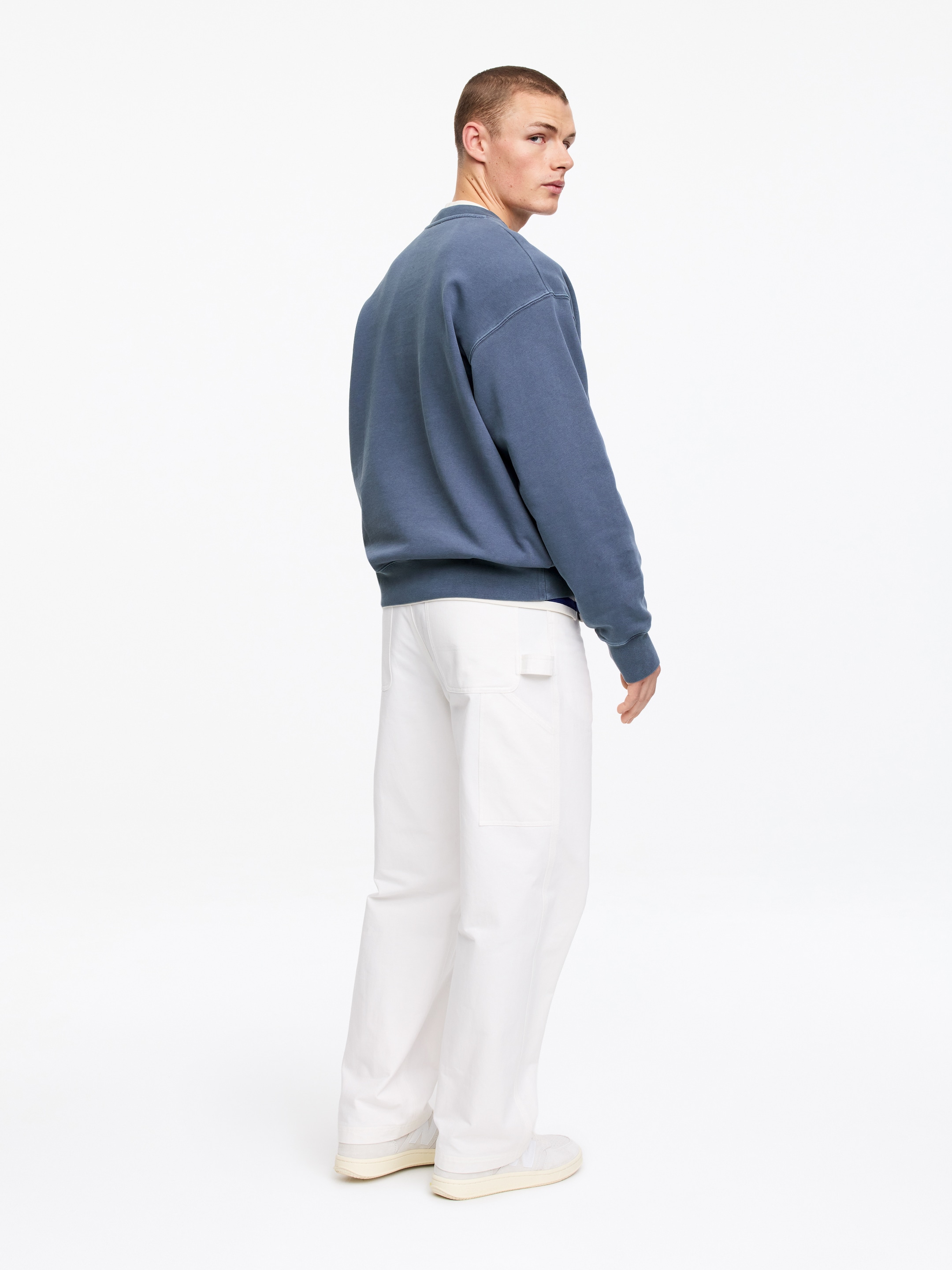Sweat décontracté - Bleu poudré - Relaxed fit - Homme - StillMedia/Lookbook - 2
