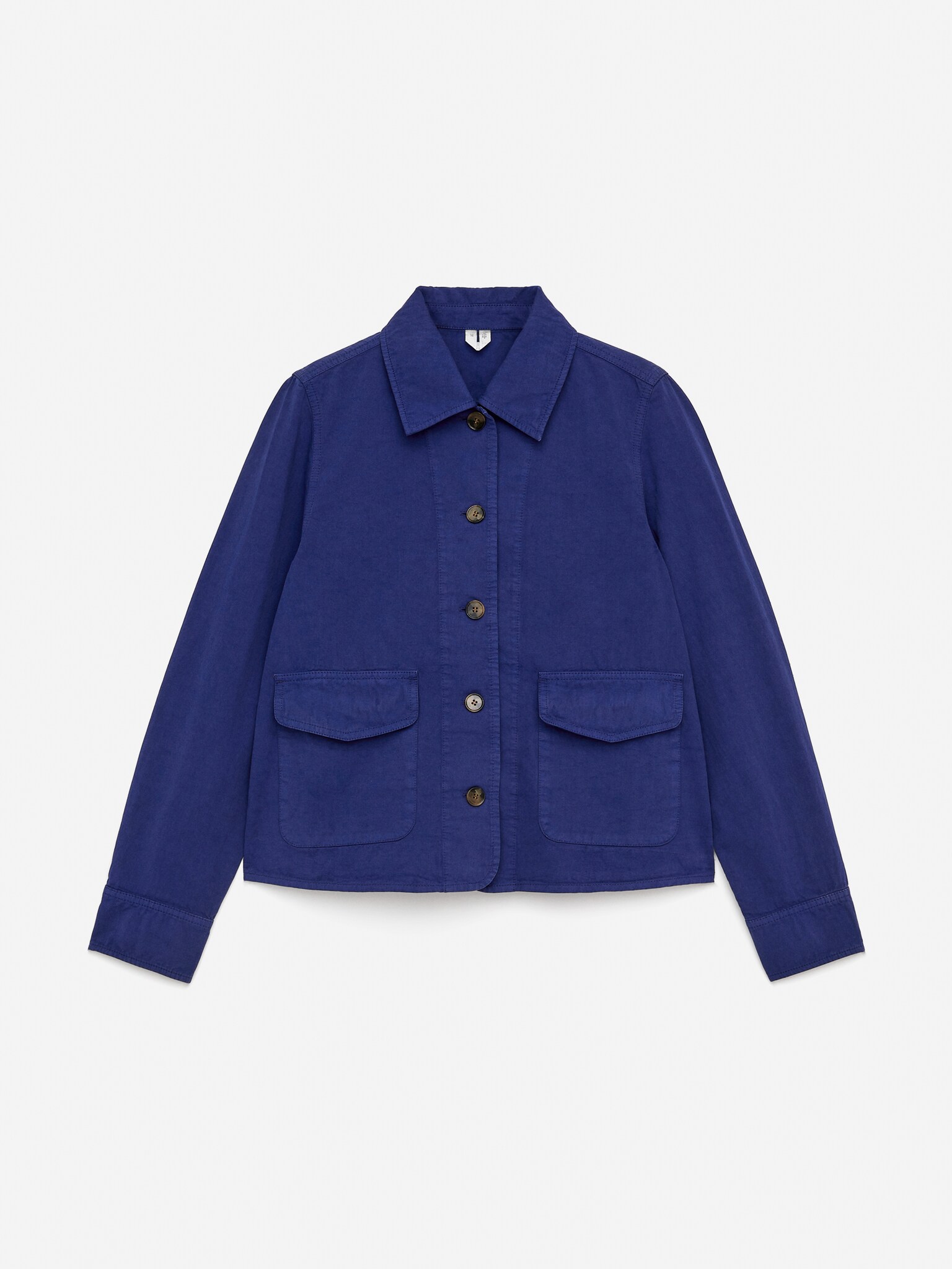 Surchemise en lin et coton - Bleu - 2