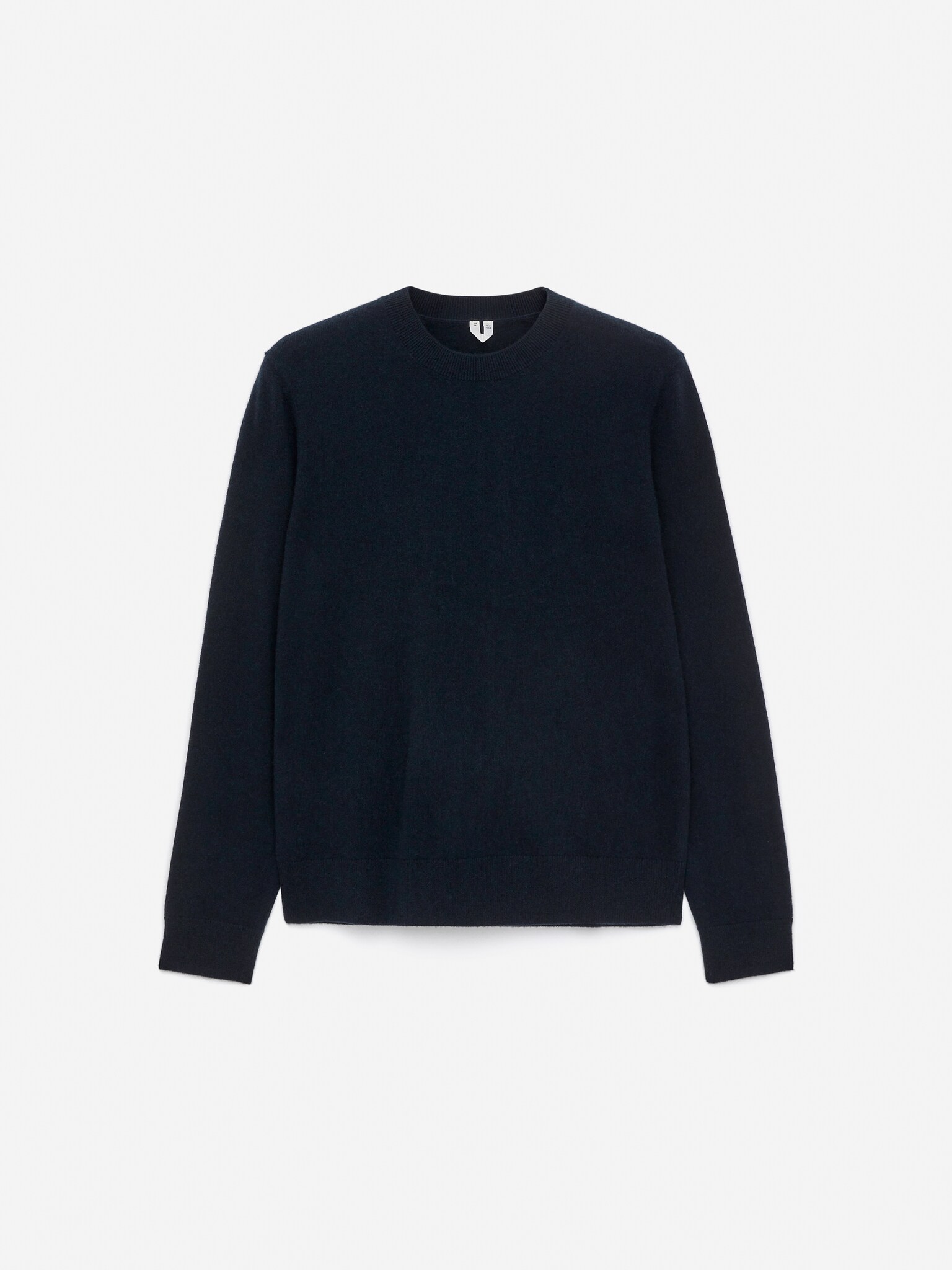 Pull à col rond en cachemire - Bleu foncé/Marron/Beige chiné - 2