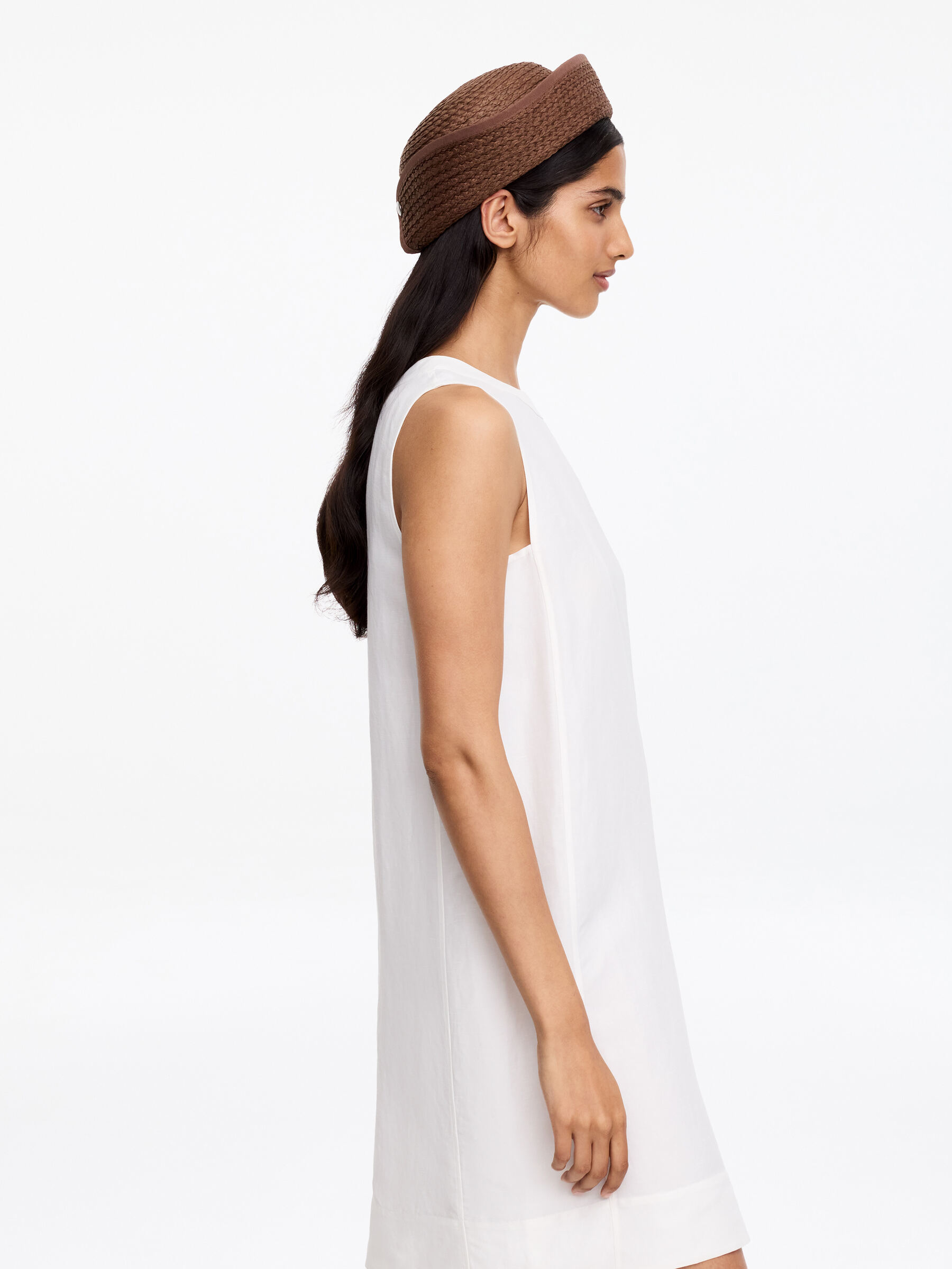 Sombrero de paja con ala plegada - Marrón - Women - StillMedia/Lookbook - 5