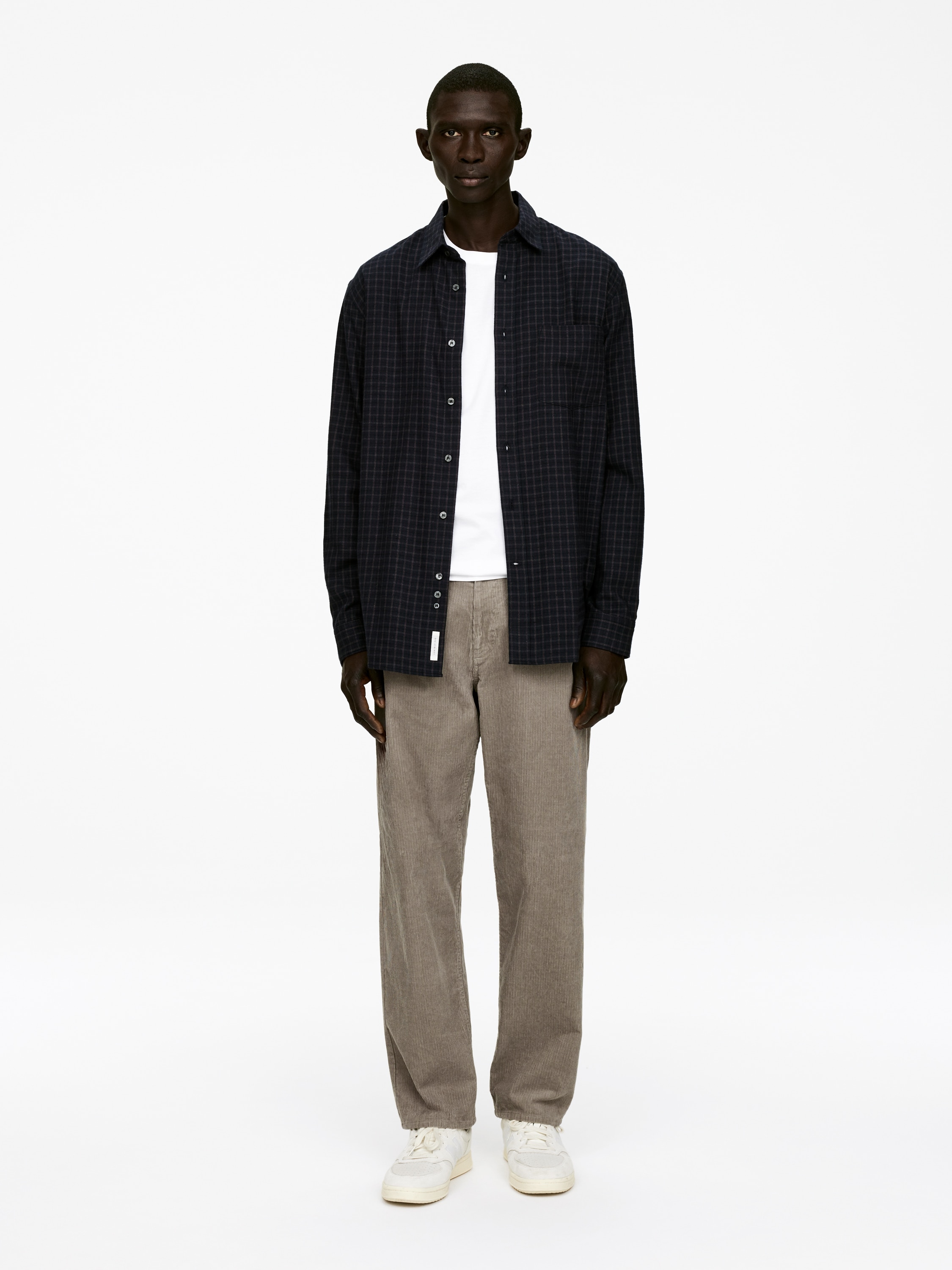 Laza kordnadrág - Világos vakond/Fekete/Barna