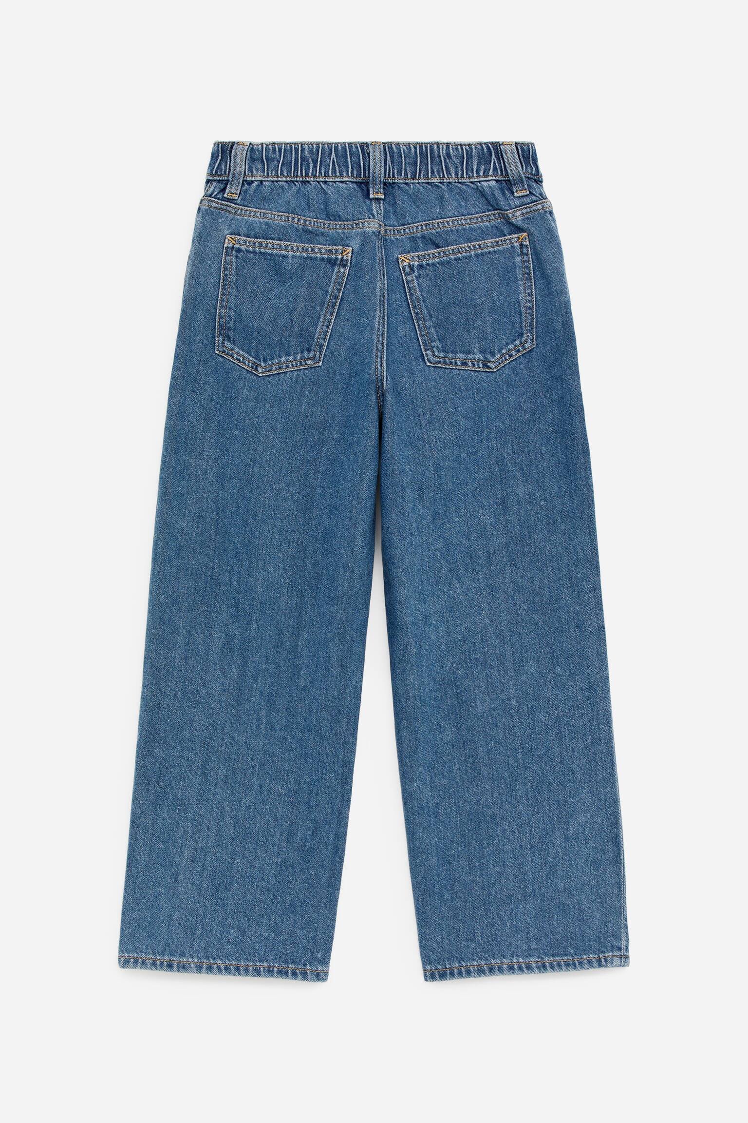 Pantalon en denim à enfiler-Bleu ciel - 4