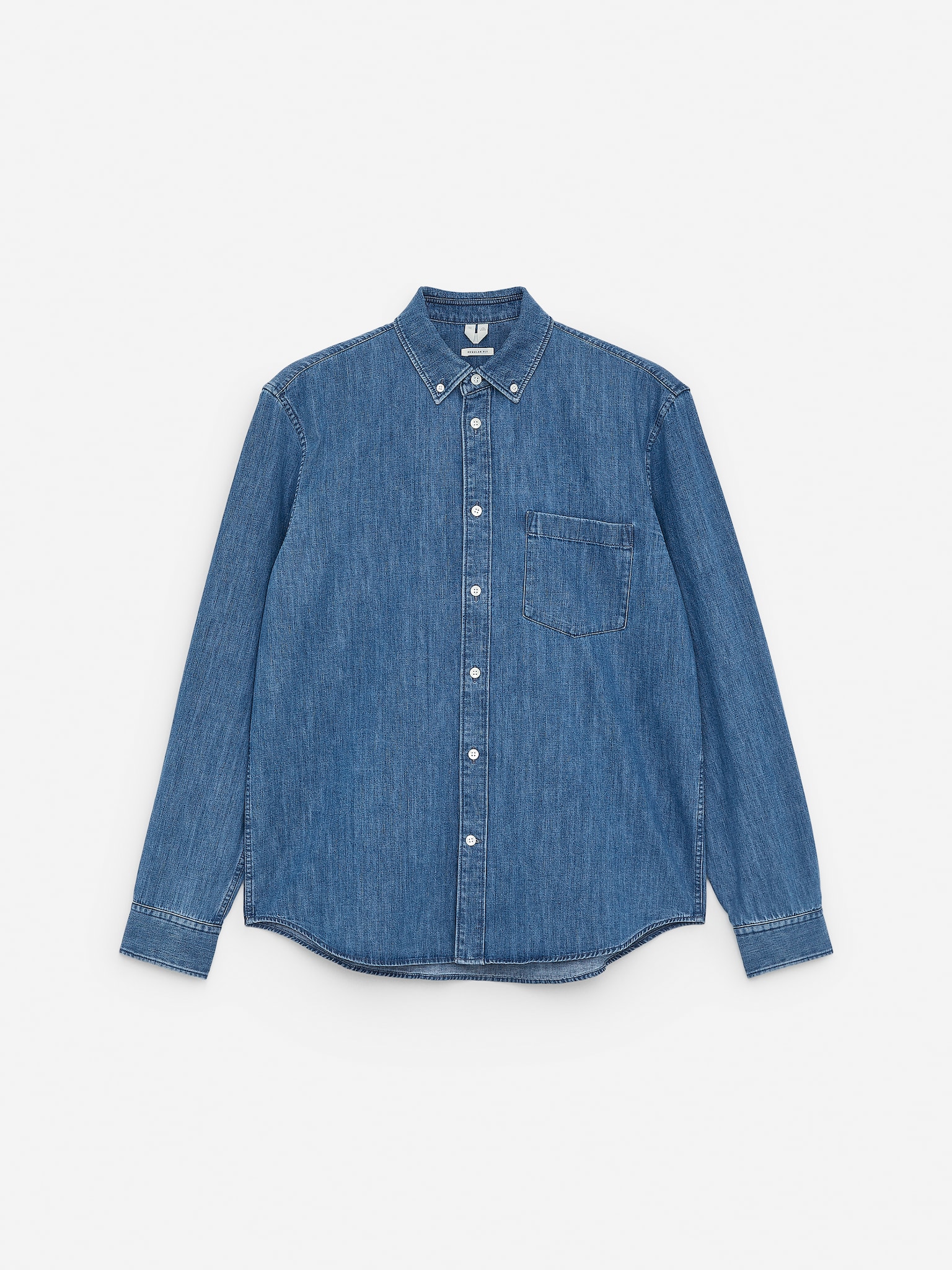 Denim Shirt - Washed Blue/Light Blue/Black - 2