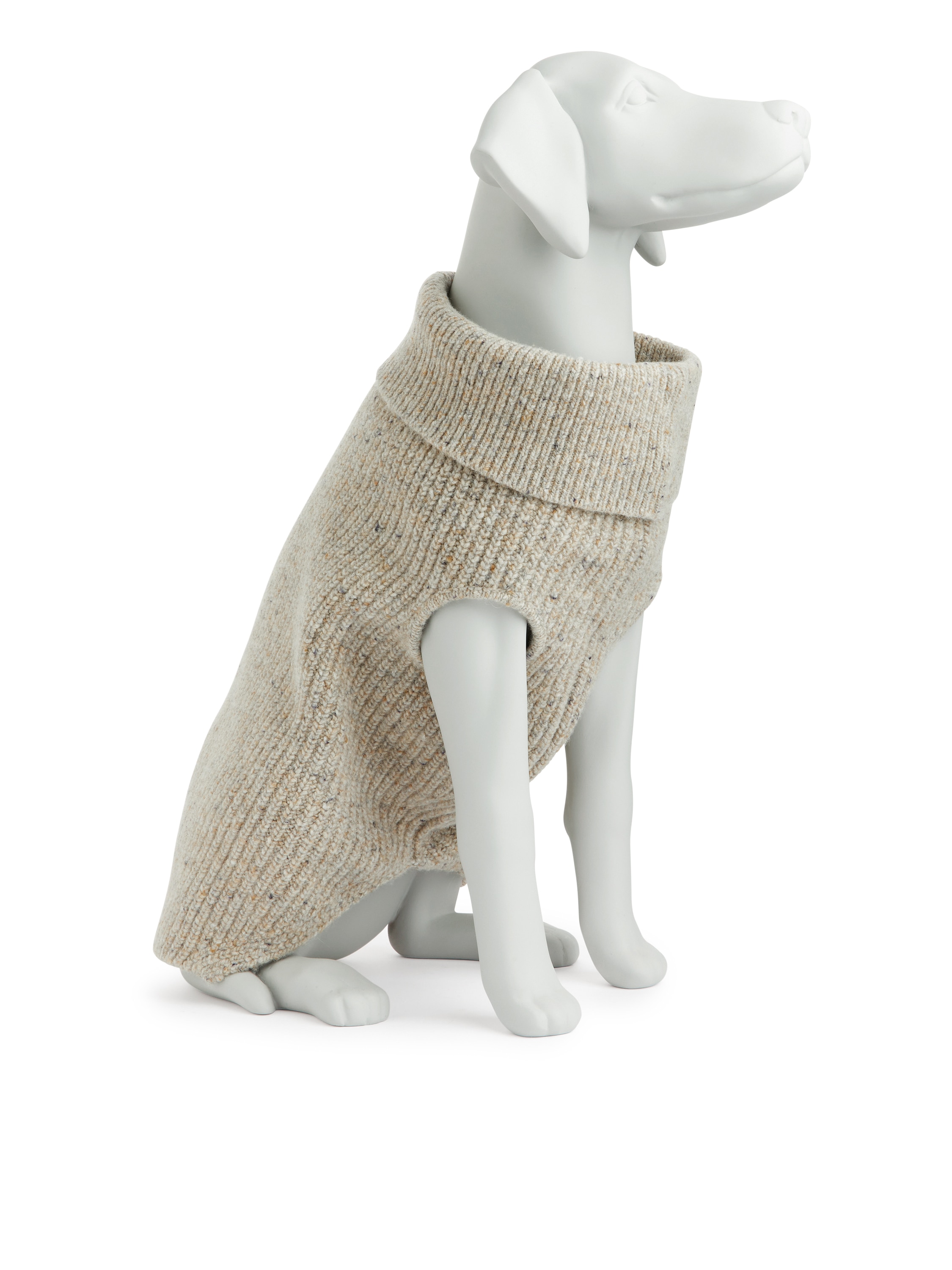Strickpullover fr Hunde - Dunkelgrau meliert