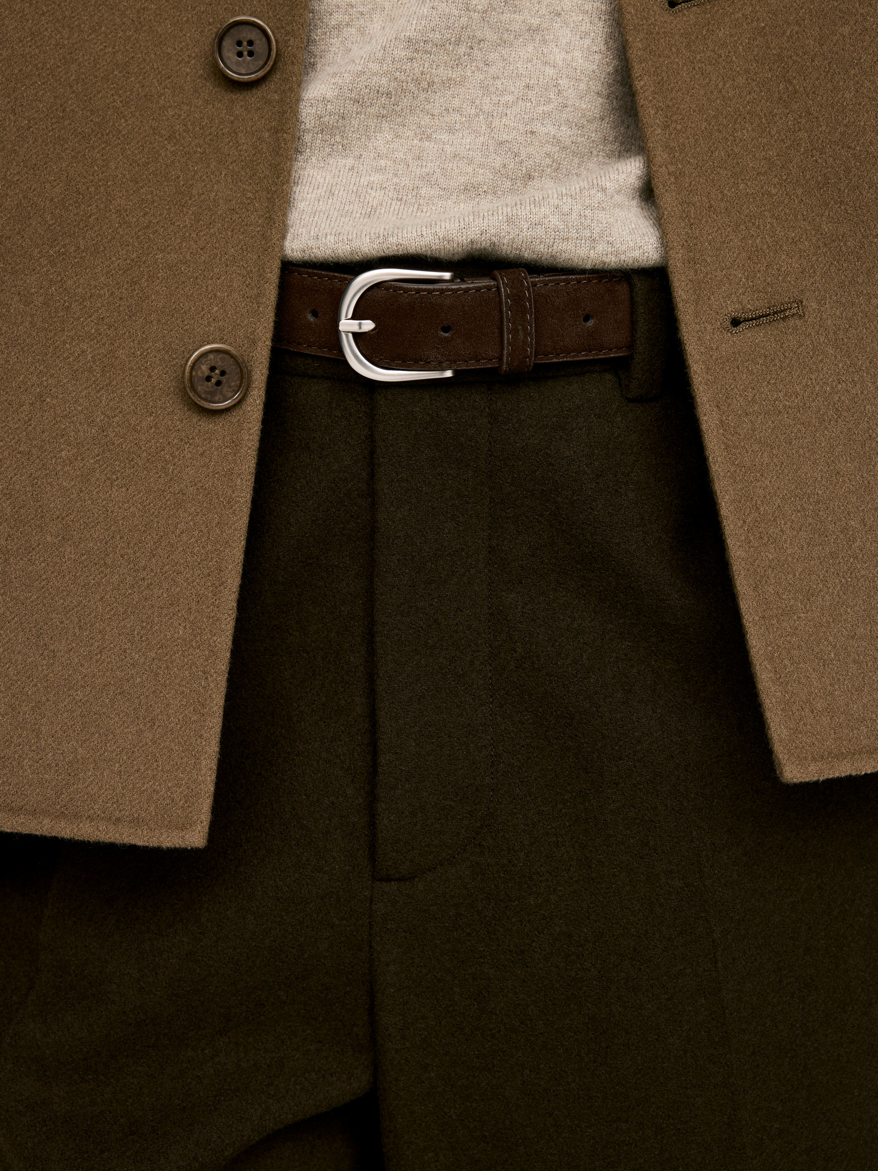 Slim Leather Belt - Brown - Men - StillMedia/Lookbook - 3