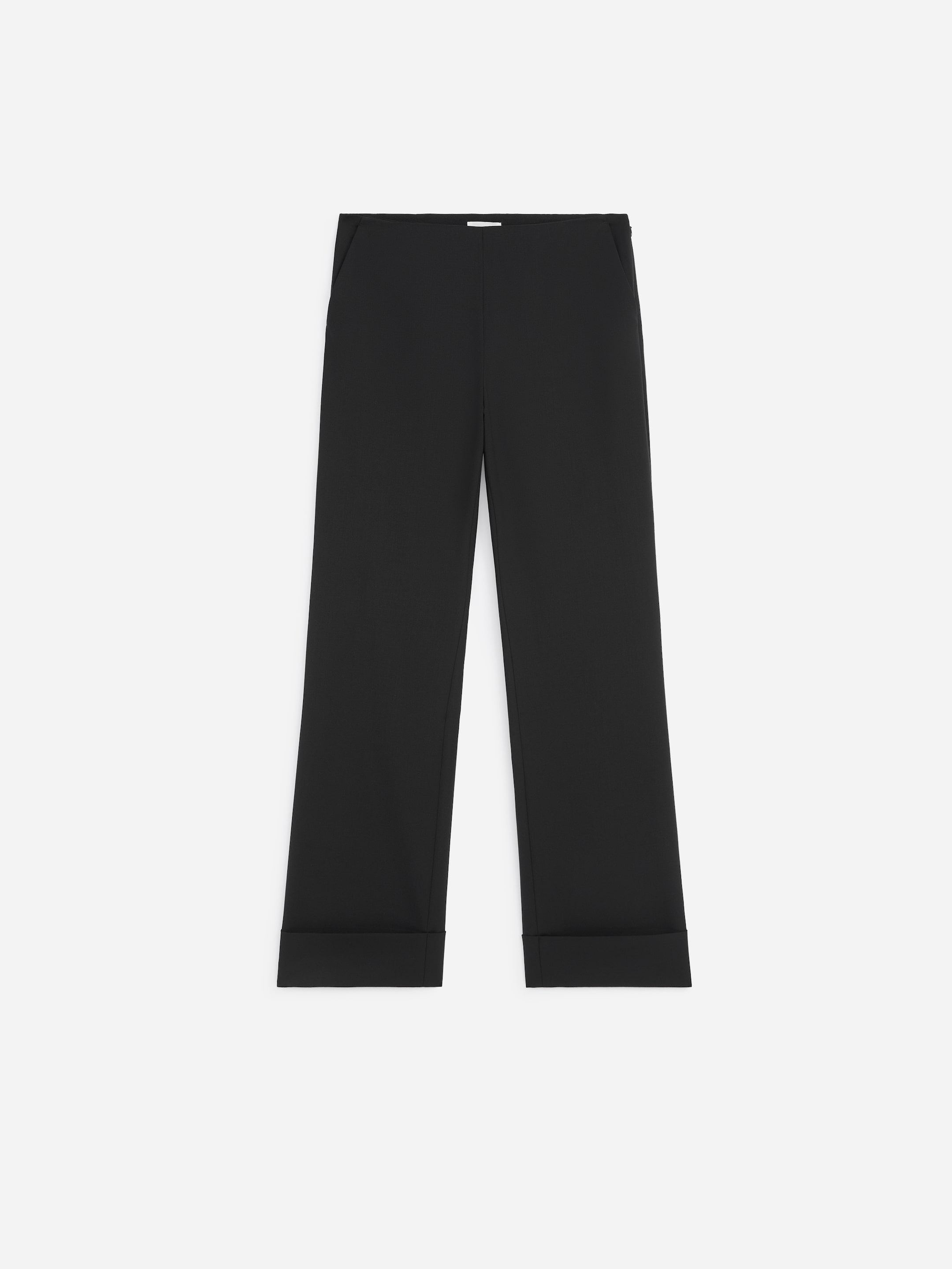 Wool-Blend Fold-Up Trousers - Black - Slim fit - women - StillMedia/DescriptiveStillLife - 1