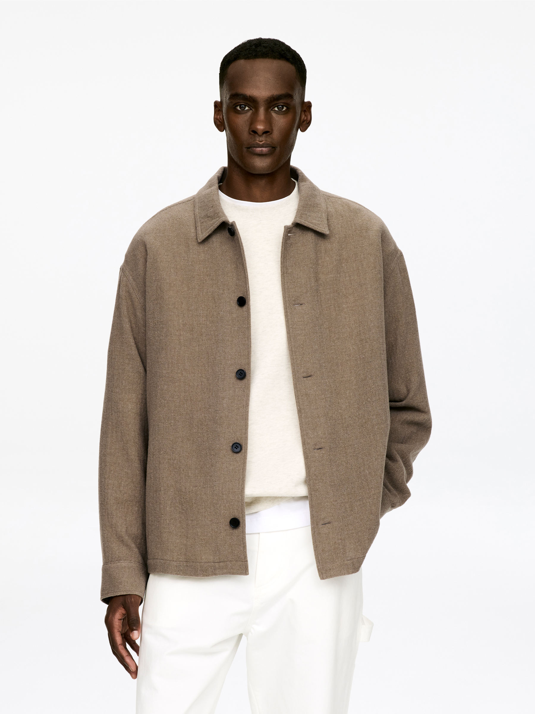 Relaxed Overshirt - Mole - Relaxed fit - Men - StillMedia/Lookbook - 5