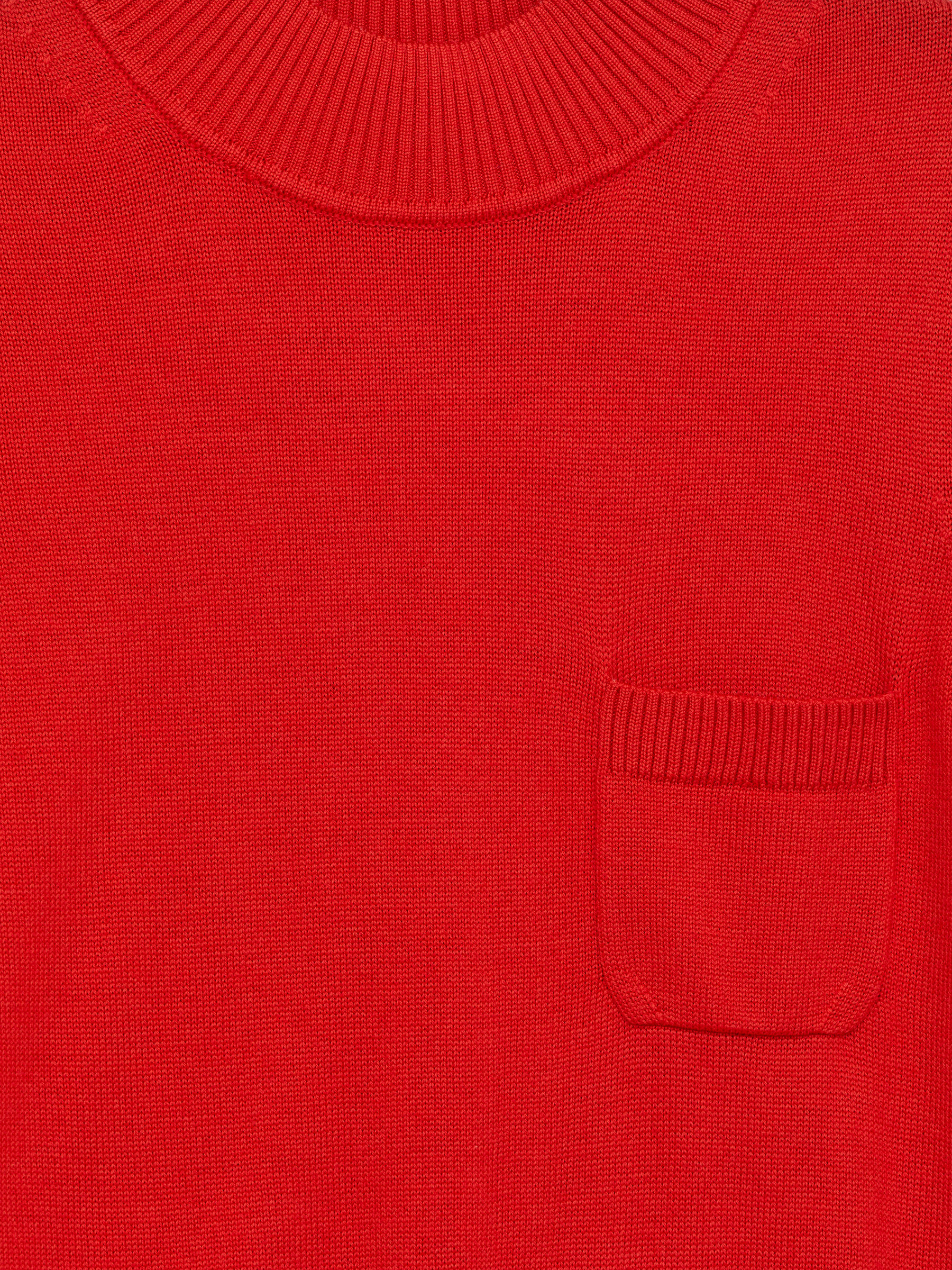 Short-Sleeve Merino Jumper - Red - Regular fit - Women - StillMedia/DescriptiveDetail - 2