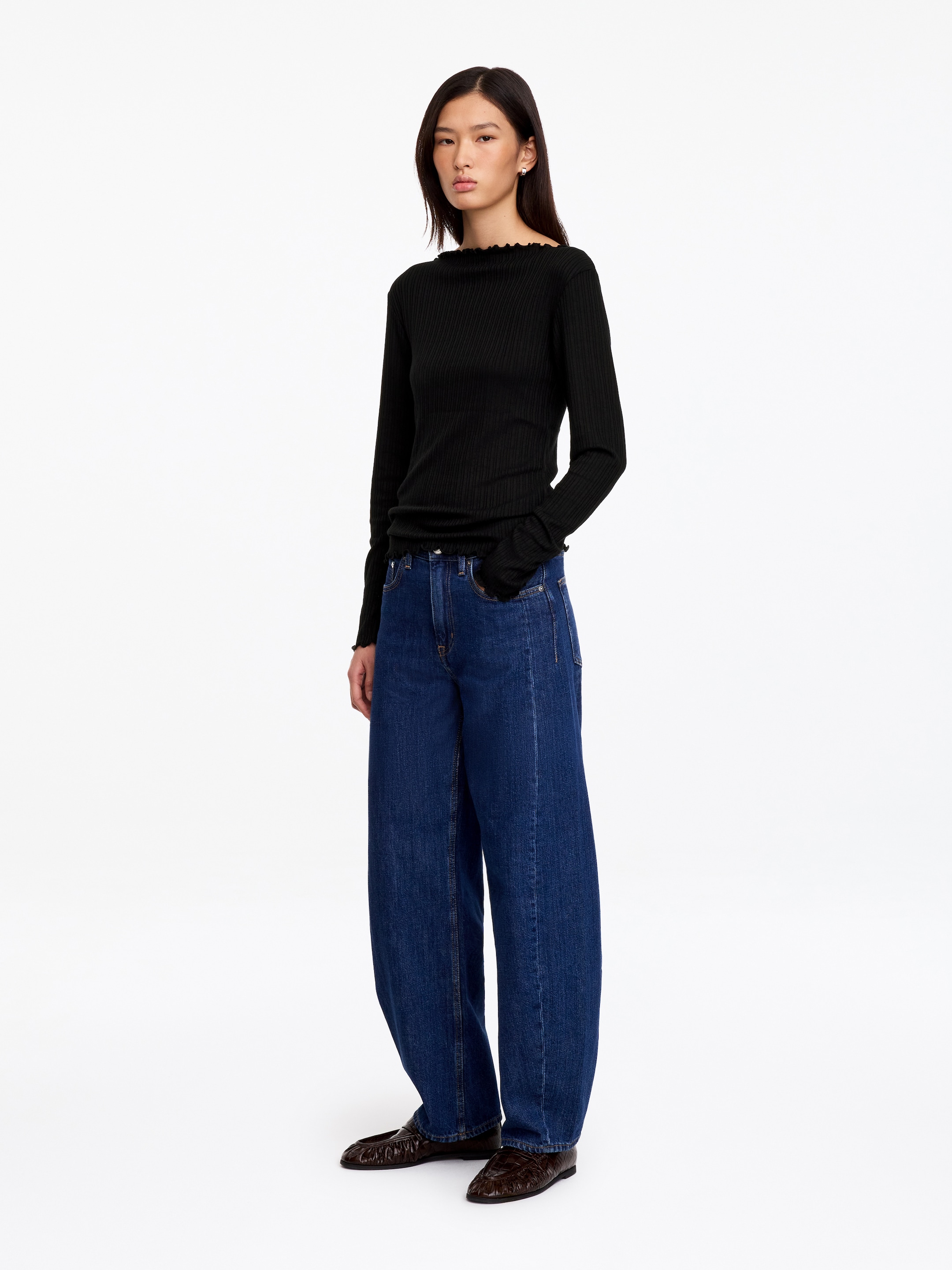 Top con cuello barco - Negro - Corte estándar - women - StillMedia/Lookbook - 9
