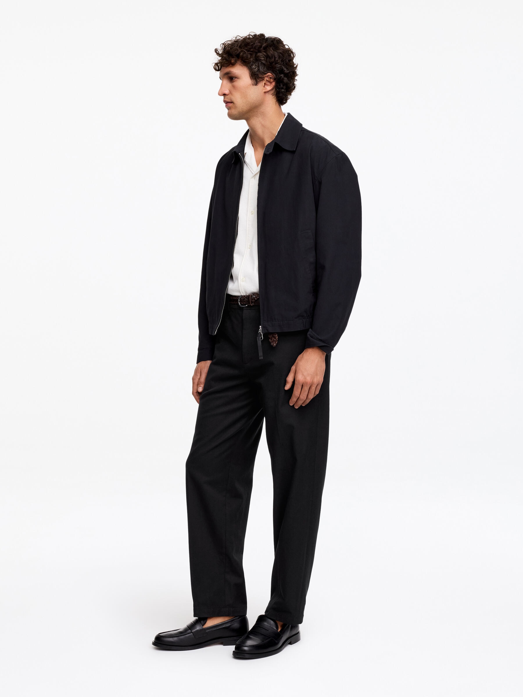 Lockere Hose aus Baumwolle und Lyocell - Schwarz - Relaxed Fit - Herren - StillMedia/Lookbook - 5