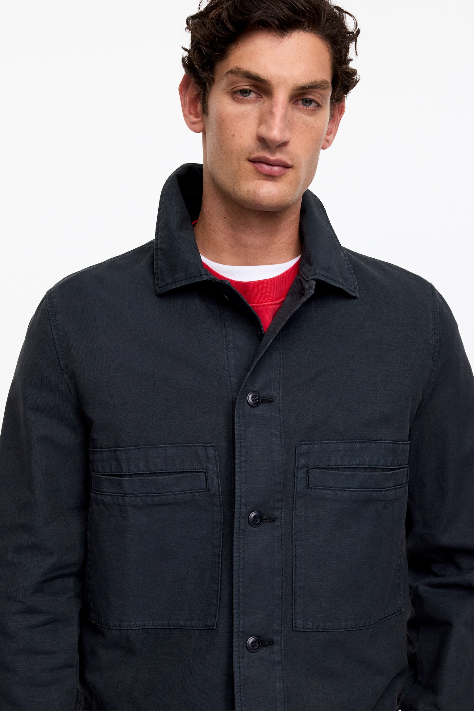 Workwear-jack van katoen - Donkerblauw - 3