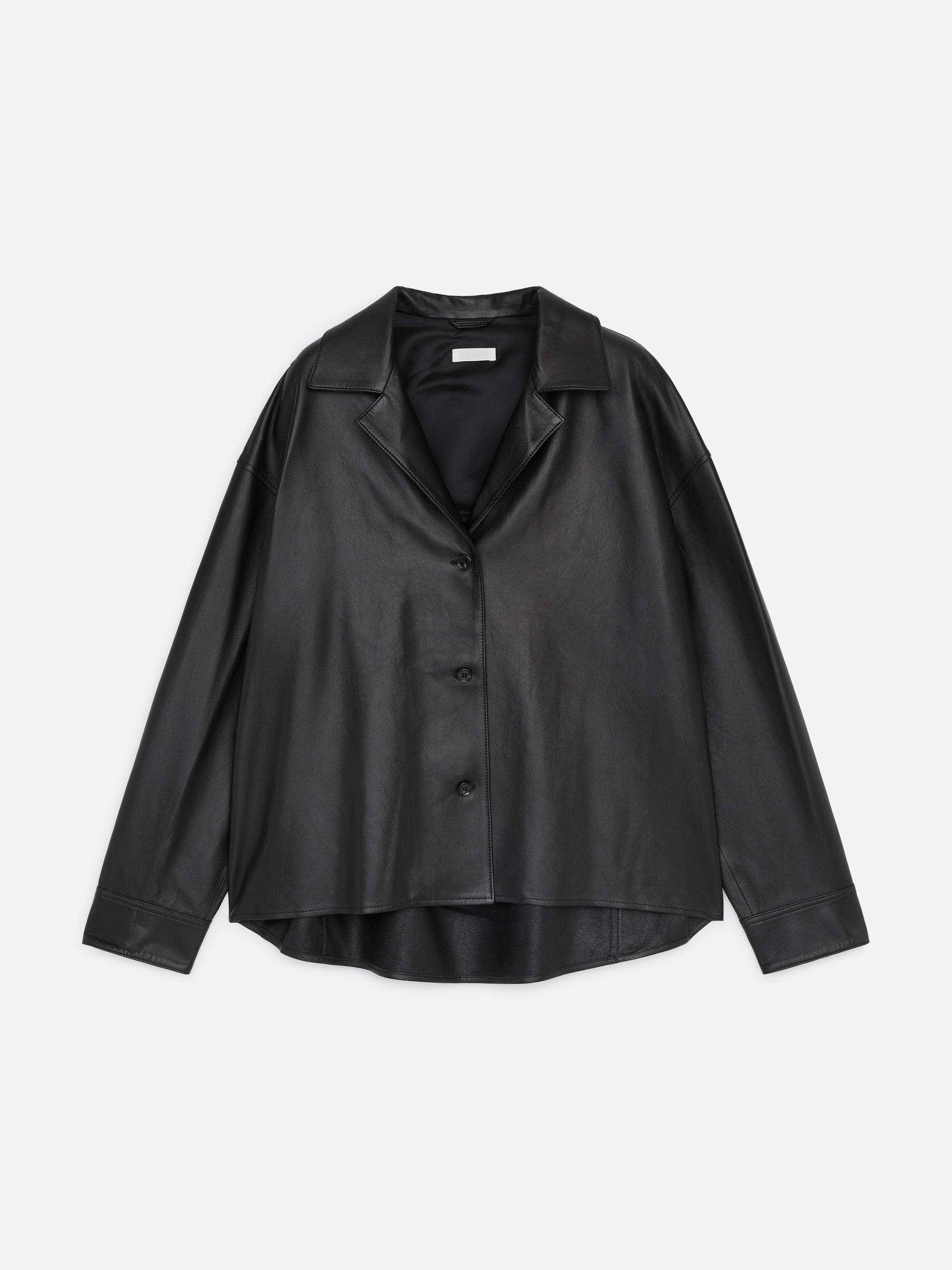 Leather Shirt - Black - Regular fit - women - StillMedia/DescriptiveStillLife - 1