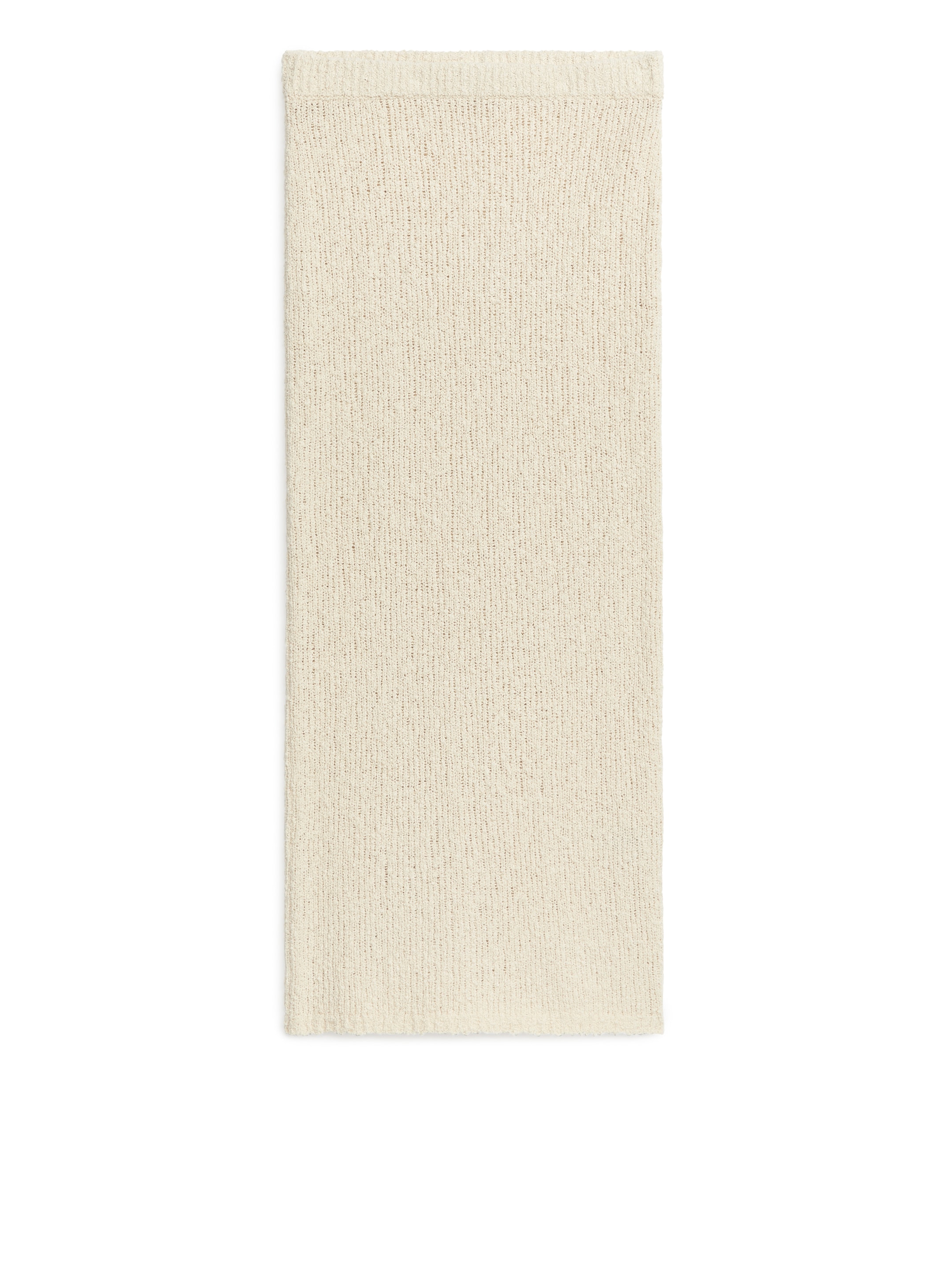 Jupe en maille bouclée-White-11894
