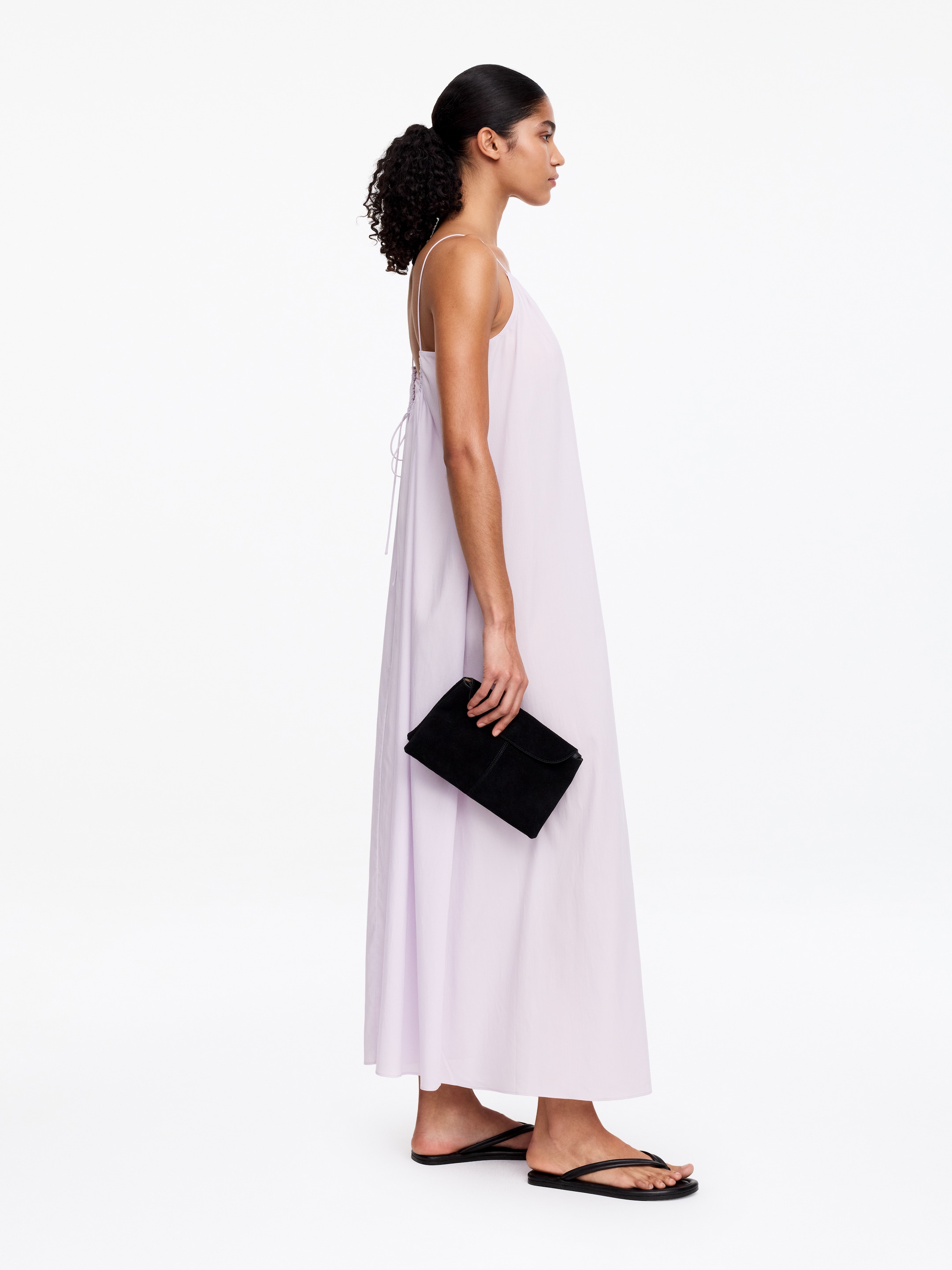 Vestido de playa de algodón y lyocell - Rosa empolvado - Corte holgado - Women - StillMedia/Lookbook - 4