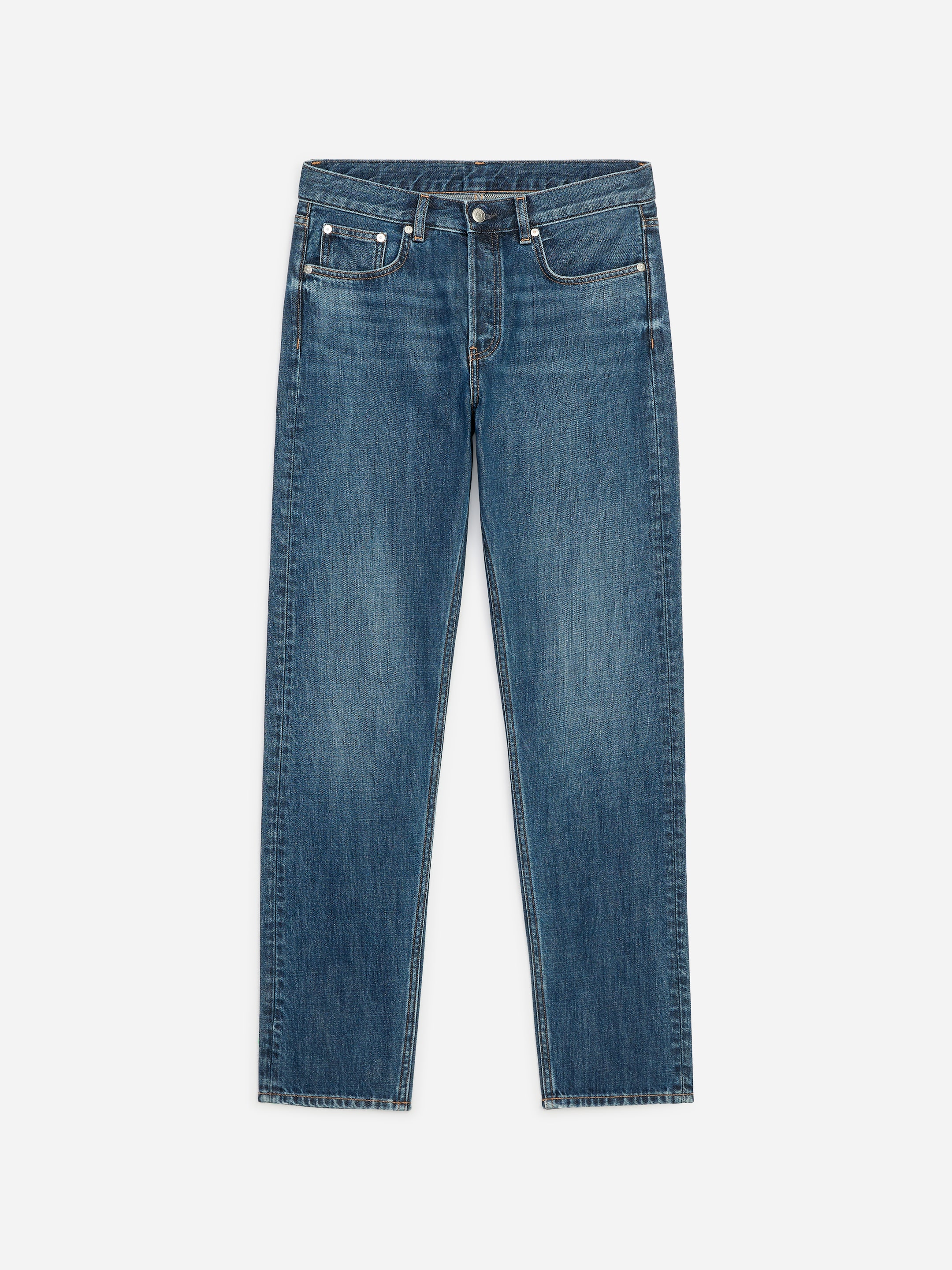 PARK Regular Jeans - Mid Blue - Regular fit - Men - StillMedia/DescriptiveStillLife - 1