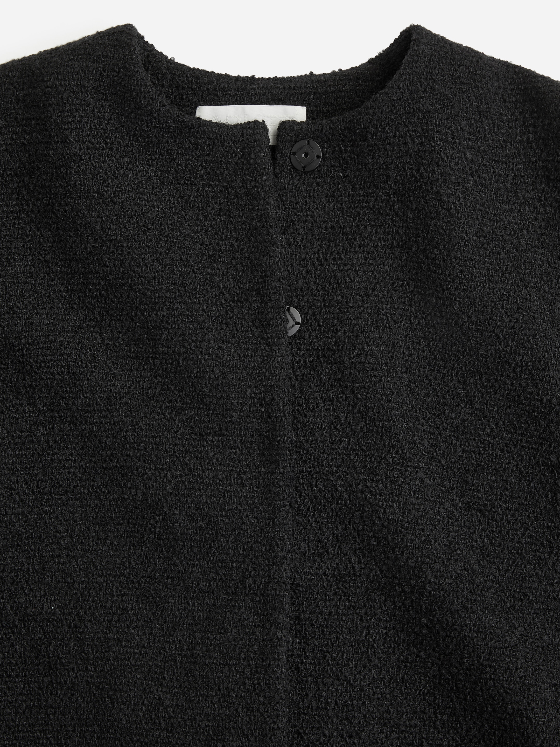 Raglan-Sleeve Bouclé Jacket - Black - Regular fit - women - StillMedia/DescriptiveDetail - 6