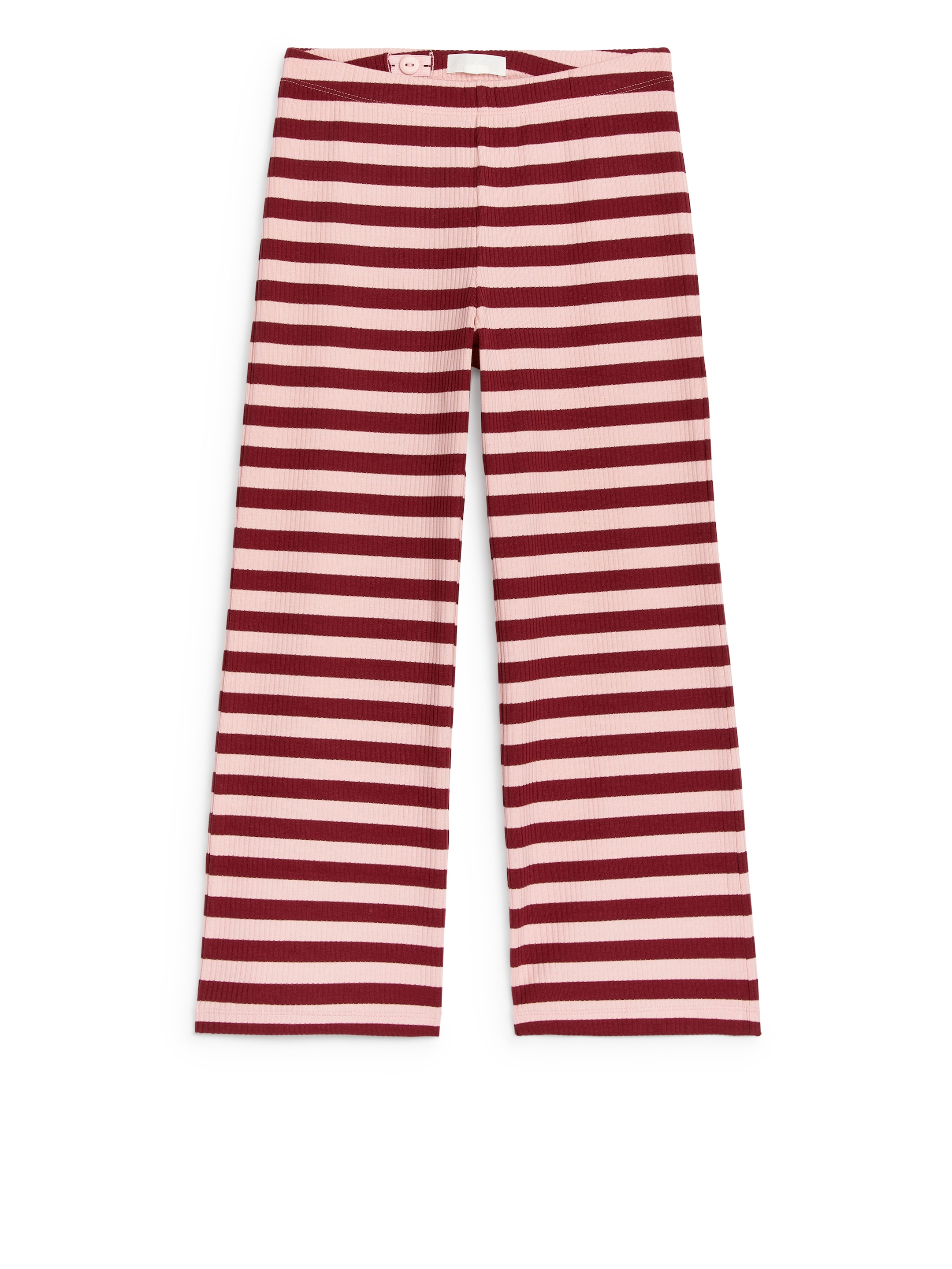 Ribbad byxa i bomull - Vinröd/rosa - Regular fit - Children - StillMedia/DescriptiveStillLife - 3
