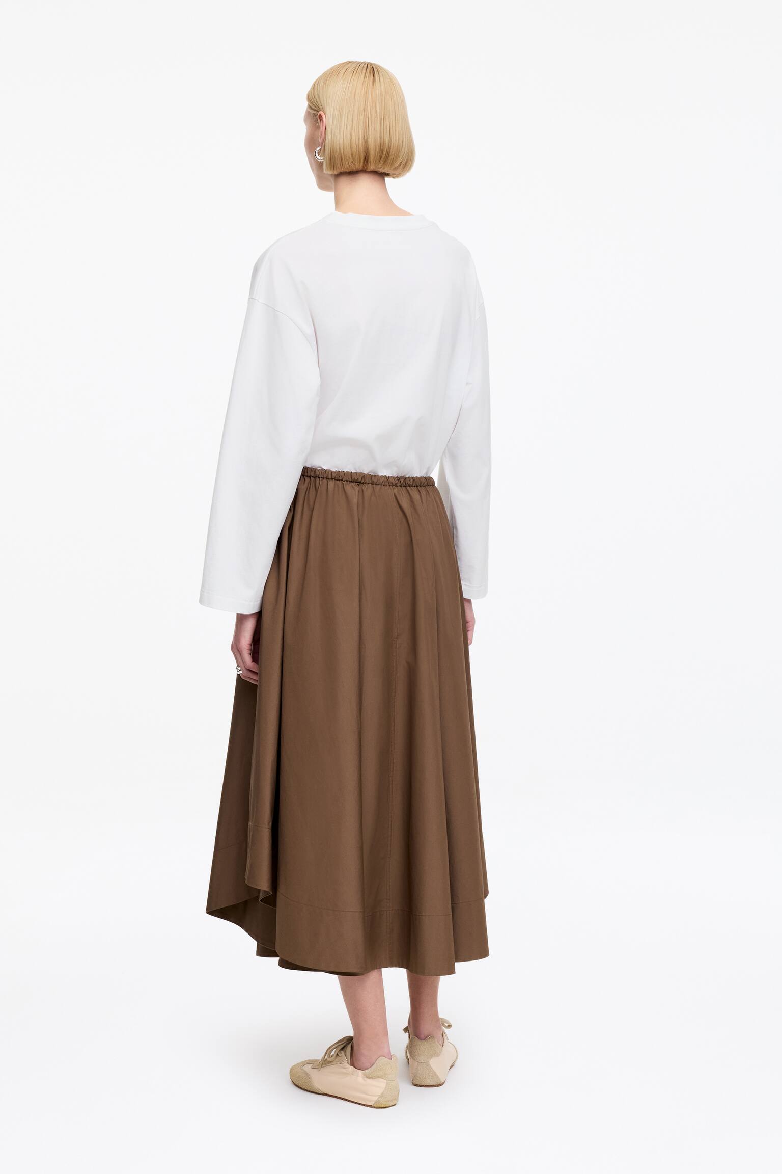 T-shirt met V-hals - Wit/Lichtroze/Zwart - 5