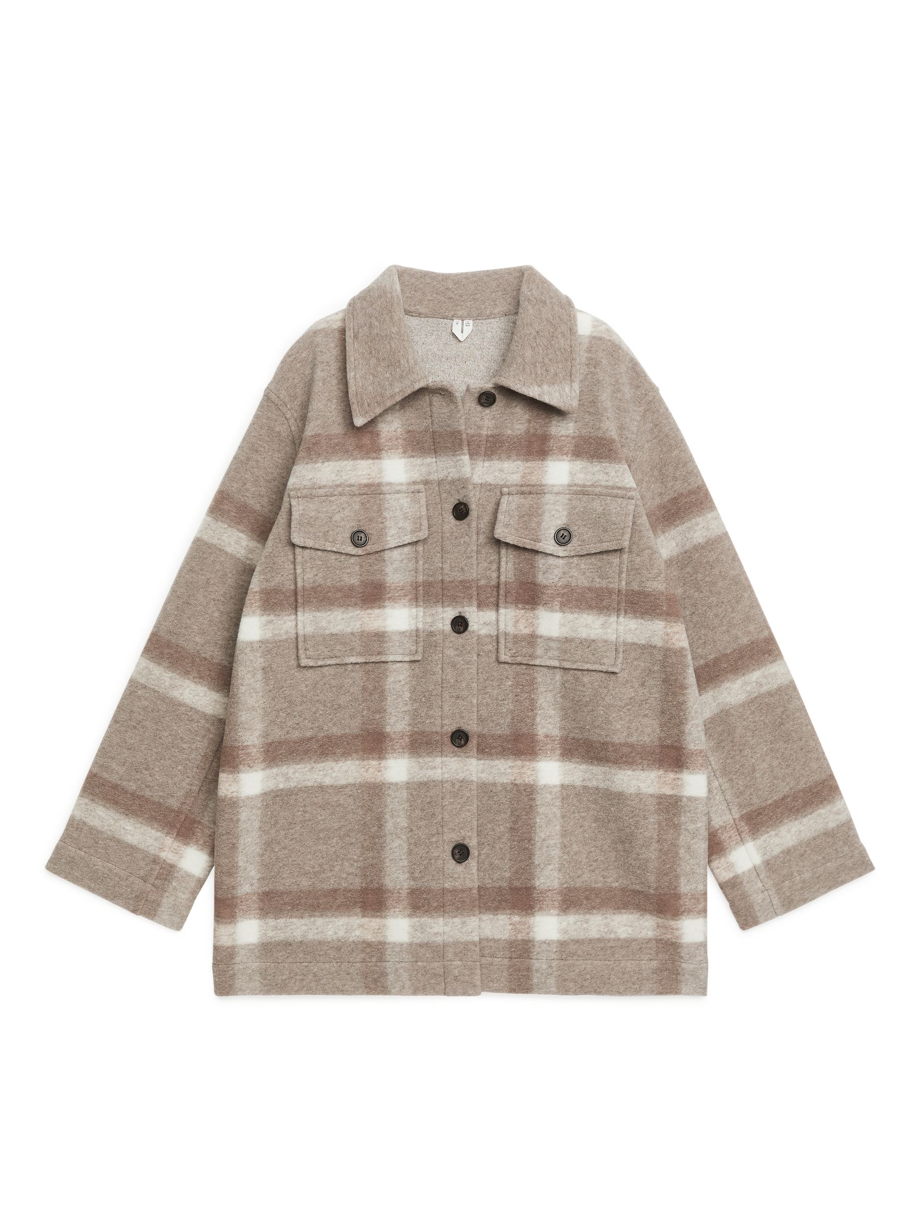 Wool Blend Overshirt - Beige - Women - StillMedia/DescriptiveStillLife - 1