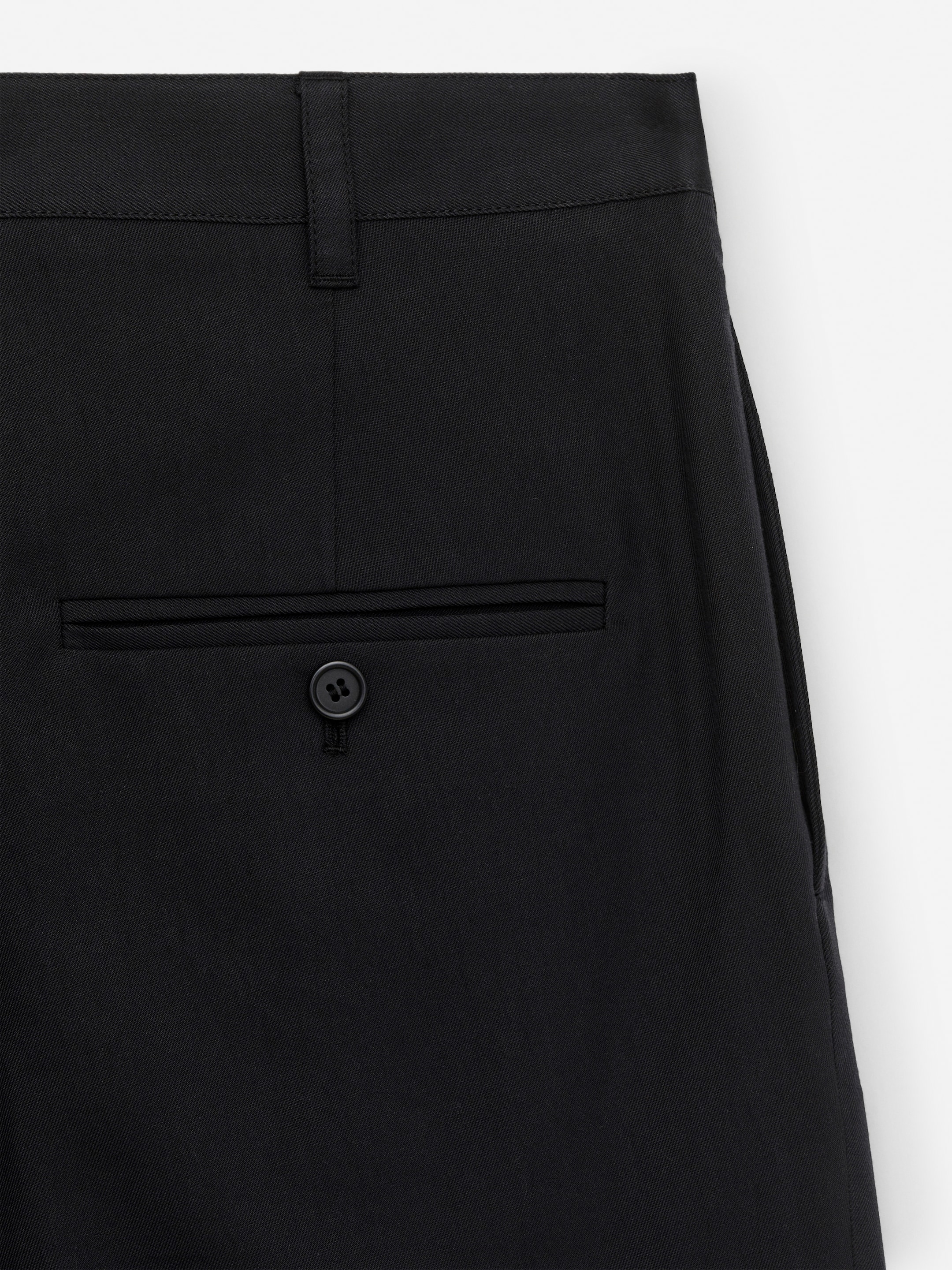 Tailored Wide-Fit Trousers - Black - Regular fit - Men - StillMedia/DescriptiveDetail - 8