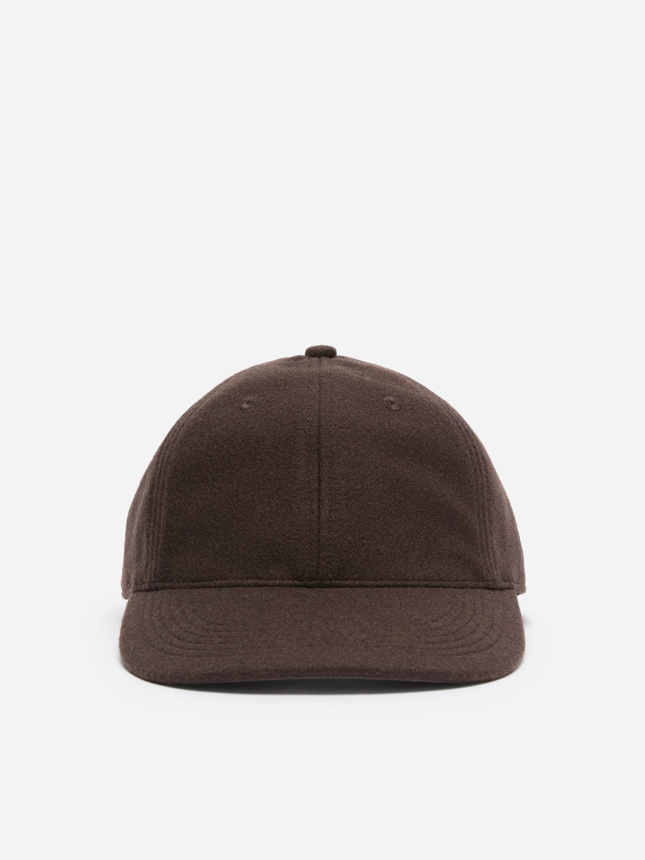Wool Blend Baseball Cap - Dark Brown - men - StillMedia/DescriptiveStillLife - 1