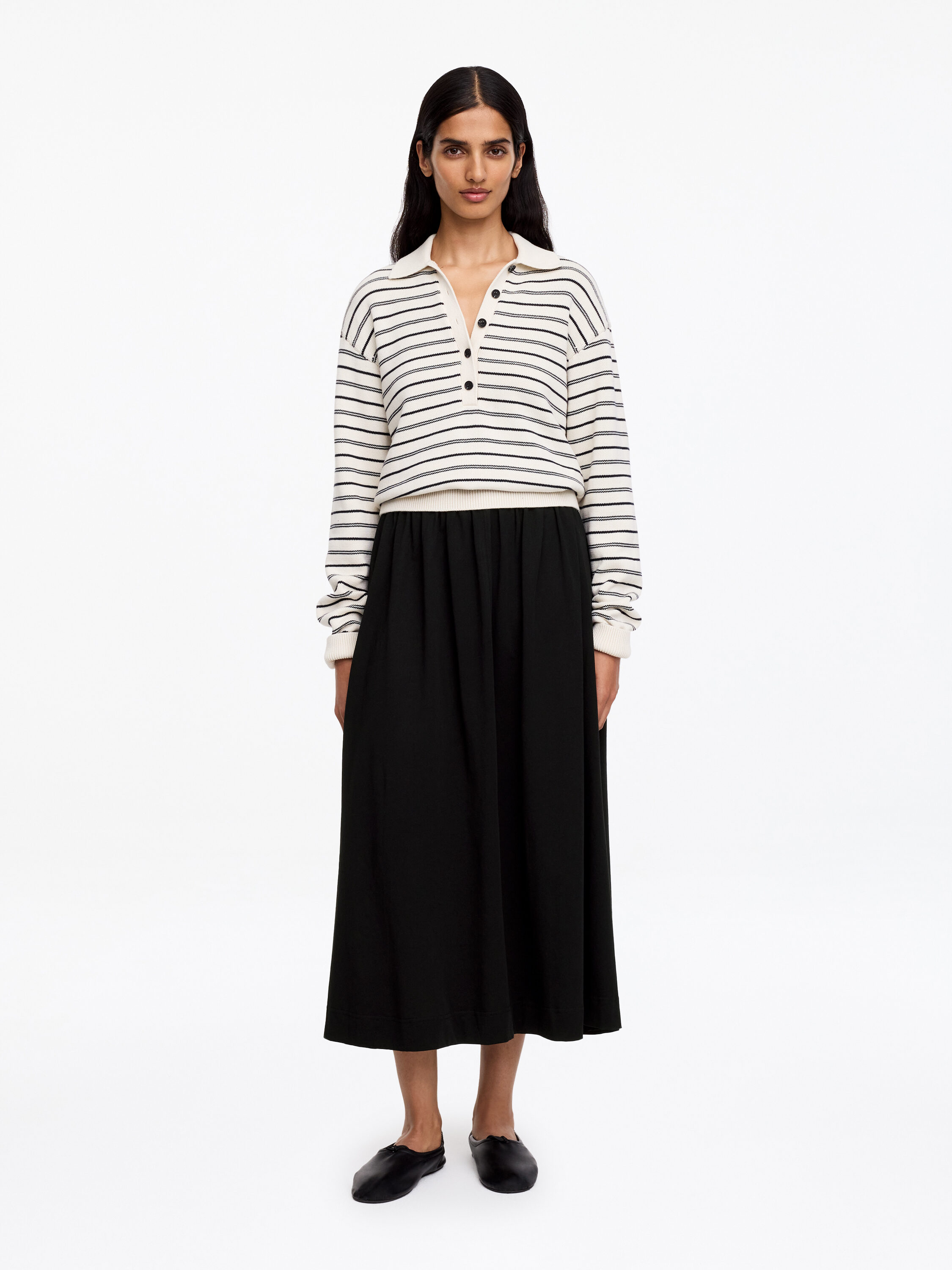 A-Line Midi Skirt