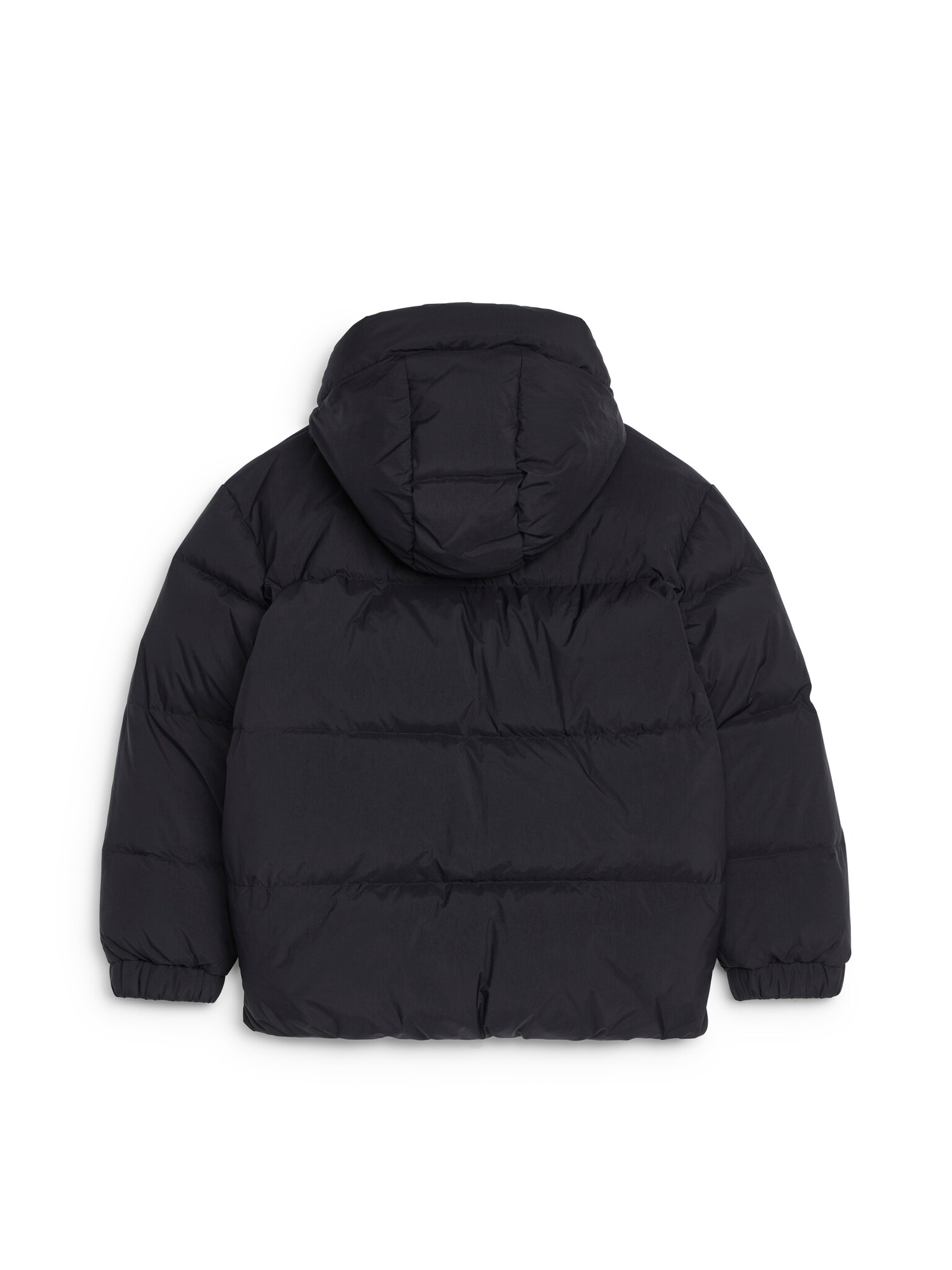 Upcycled Down Jacket - Black/Khaki Green/Blue - 2
