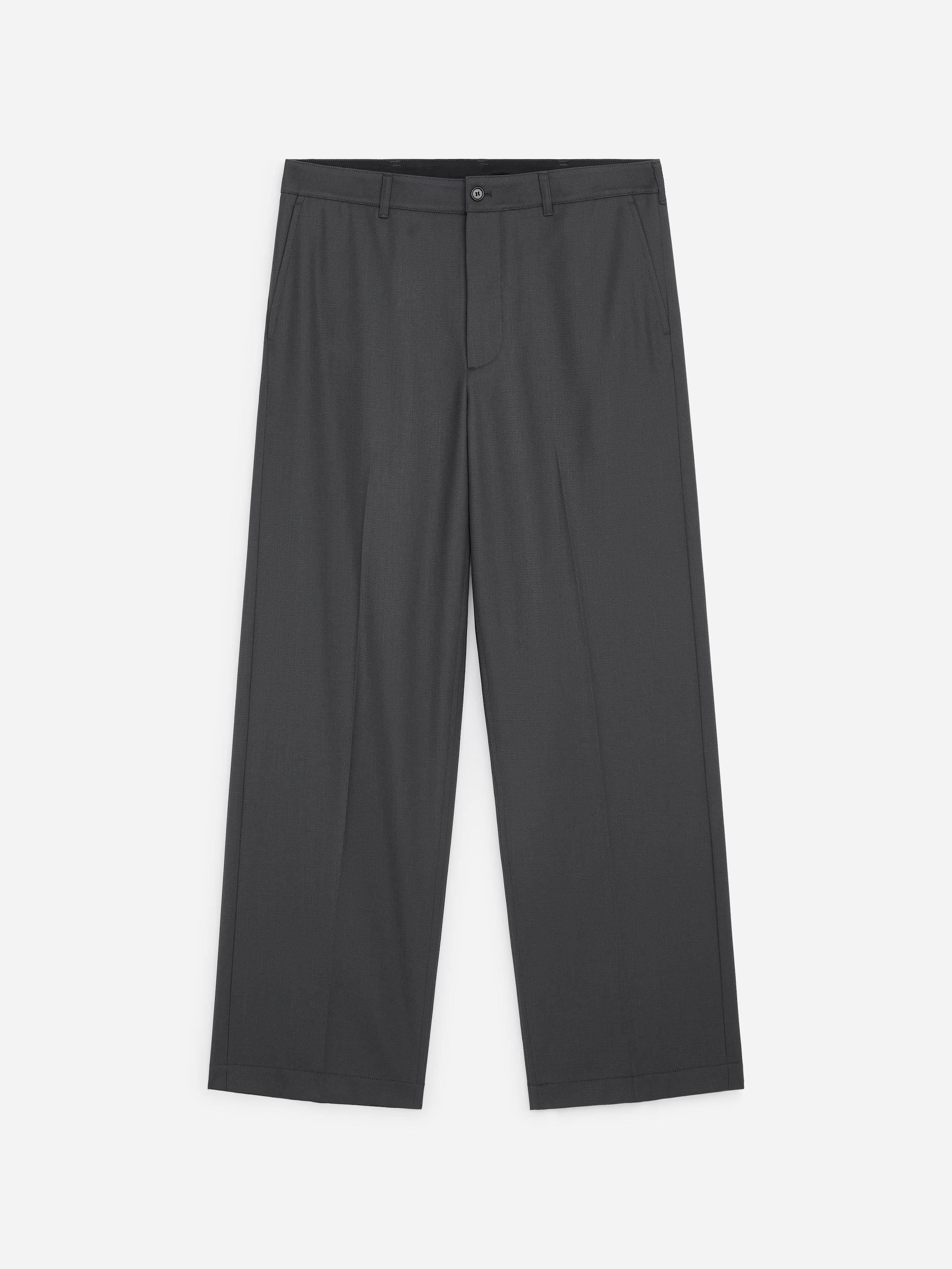 Pantalones holgados en mezcla de lana - Azul oscuro - Corte relajado - Men - StillMedia/DescriptiveStillLife - 1