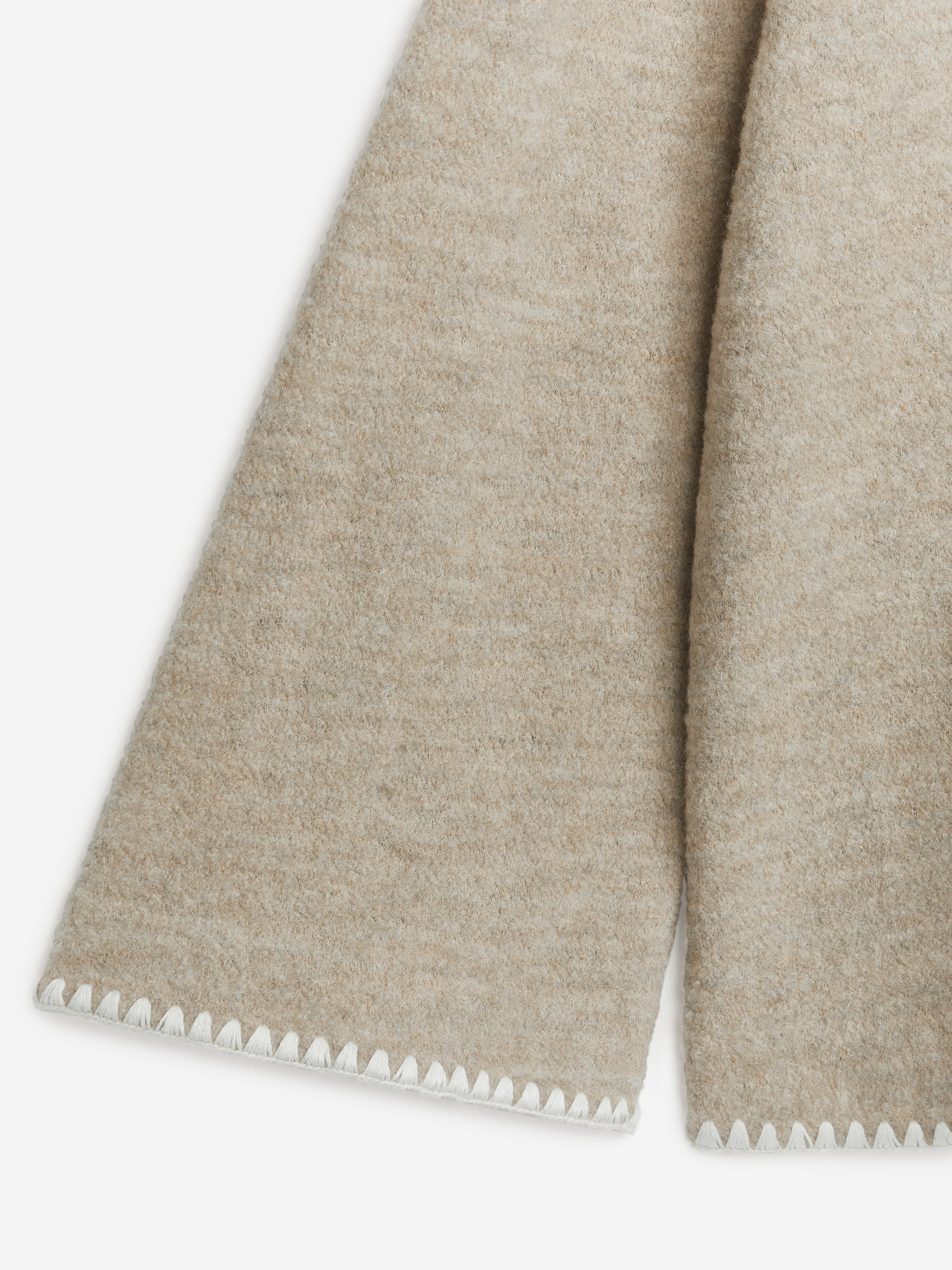Boiled Wool-Cotton Sweatshirt - Oat Melange - Oversized - Women - StillMedia/DescriptiveDetail - 1