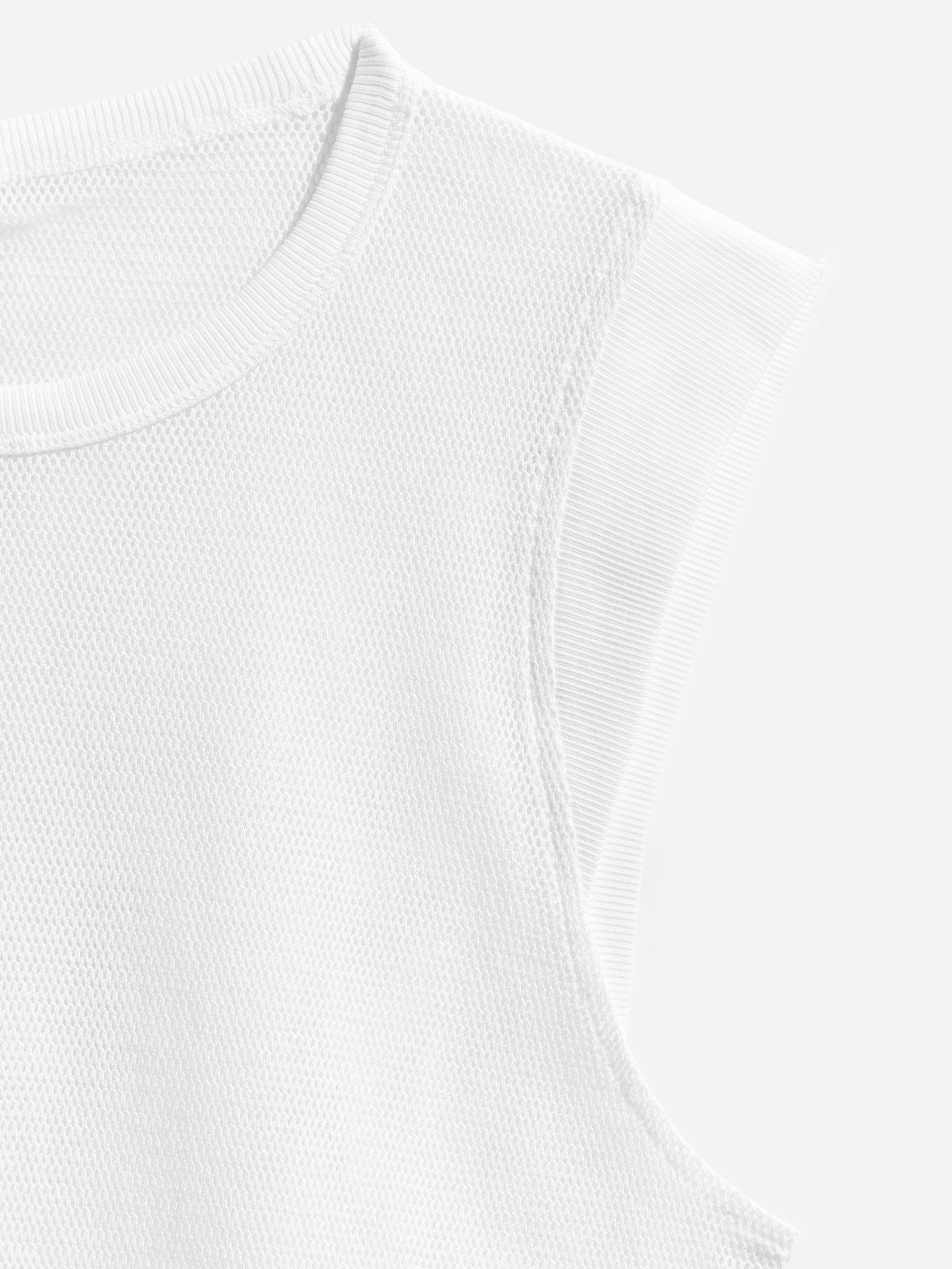 Top sin mangas de malla - Blanco - Corte estándar - Women - StillMedia/DescriptiveDetail - 9