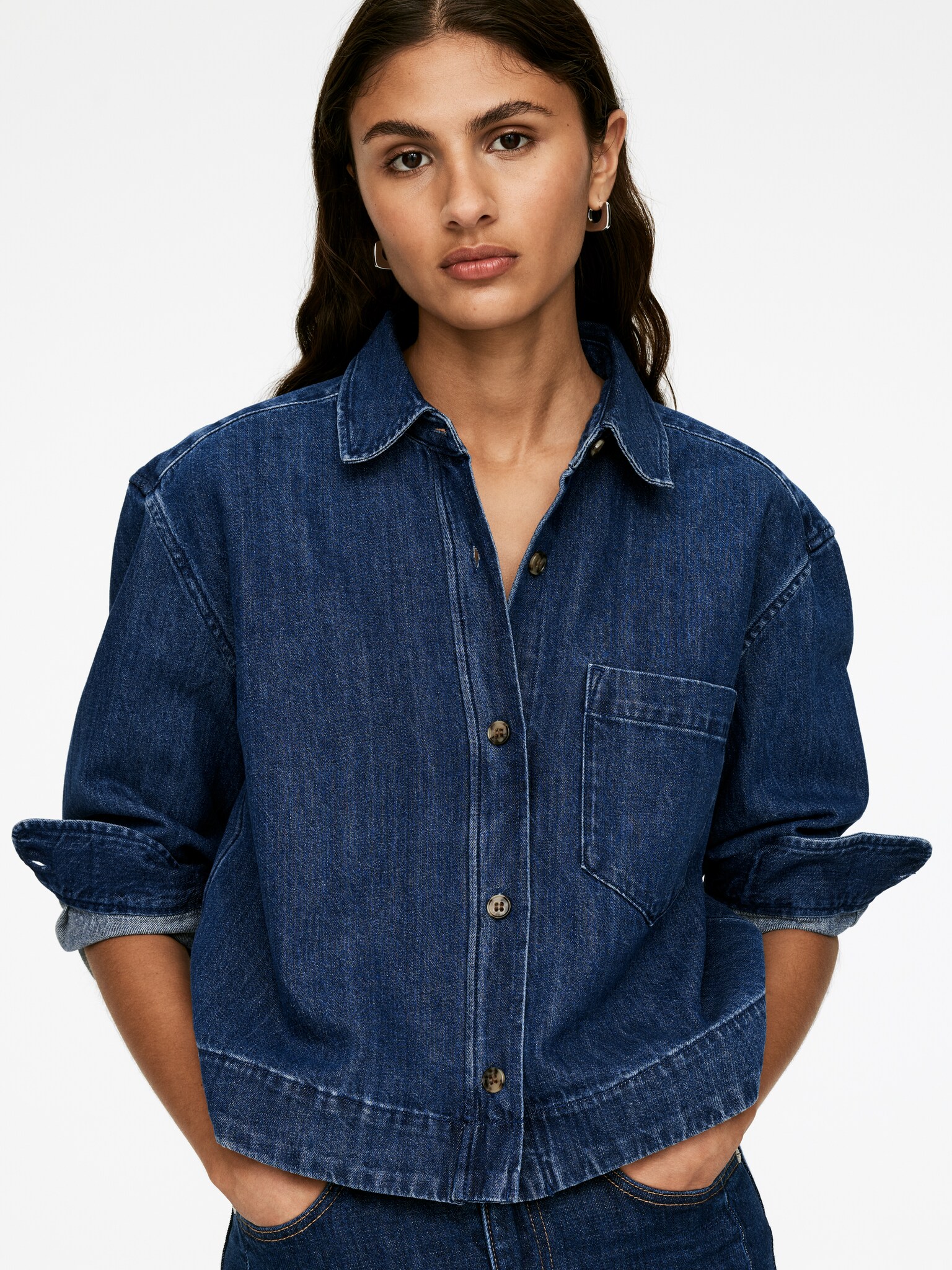 Camicia in denim - Blu - 5