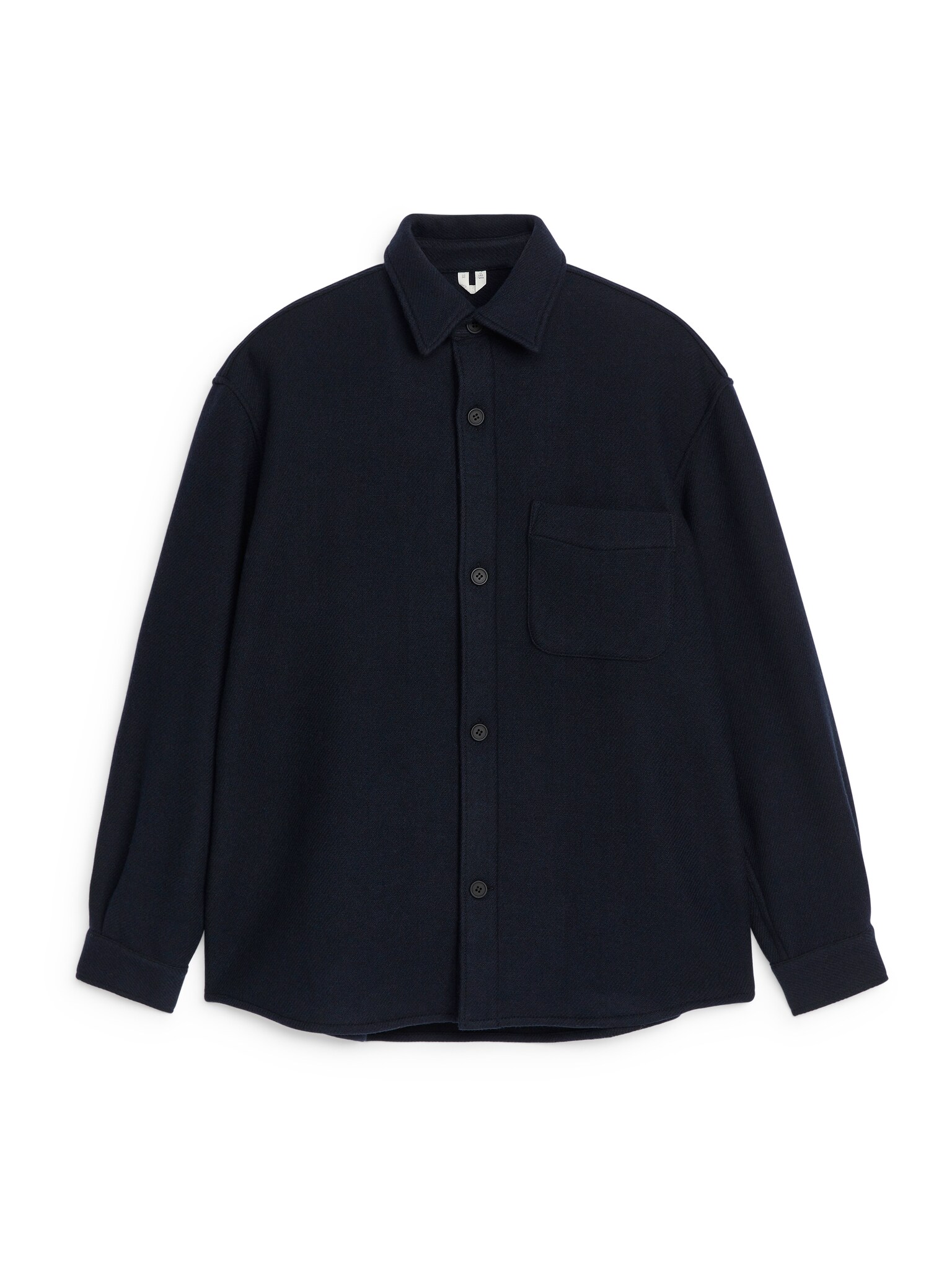 Wool-Blend Shirt - Dark Blue