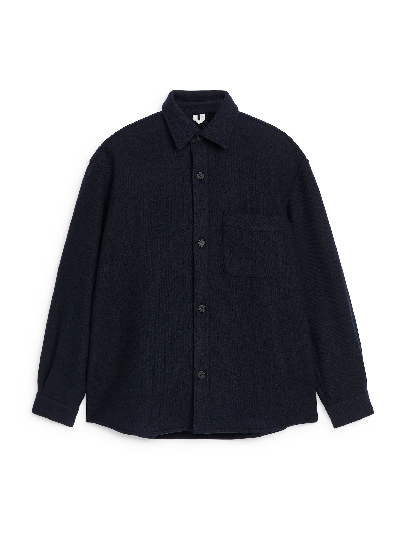 Wool-Blend Shirt - Dark Blue