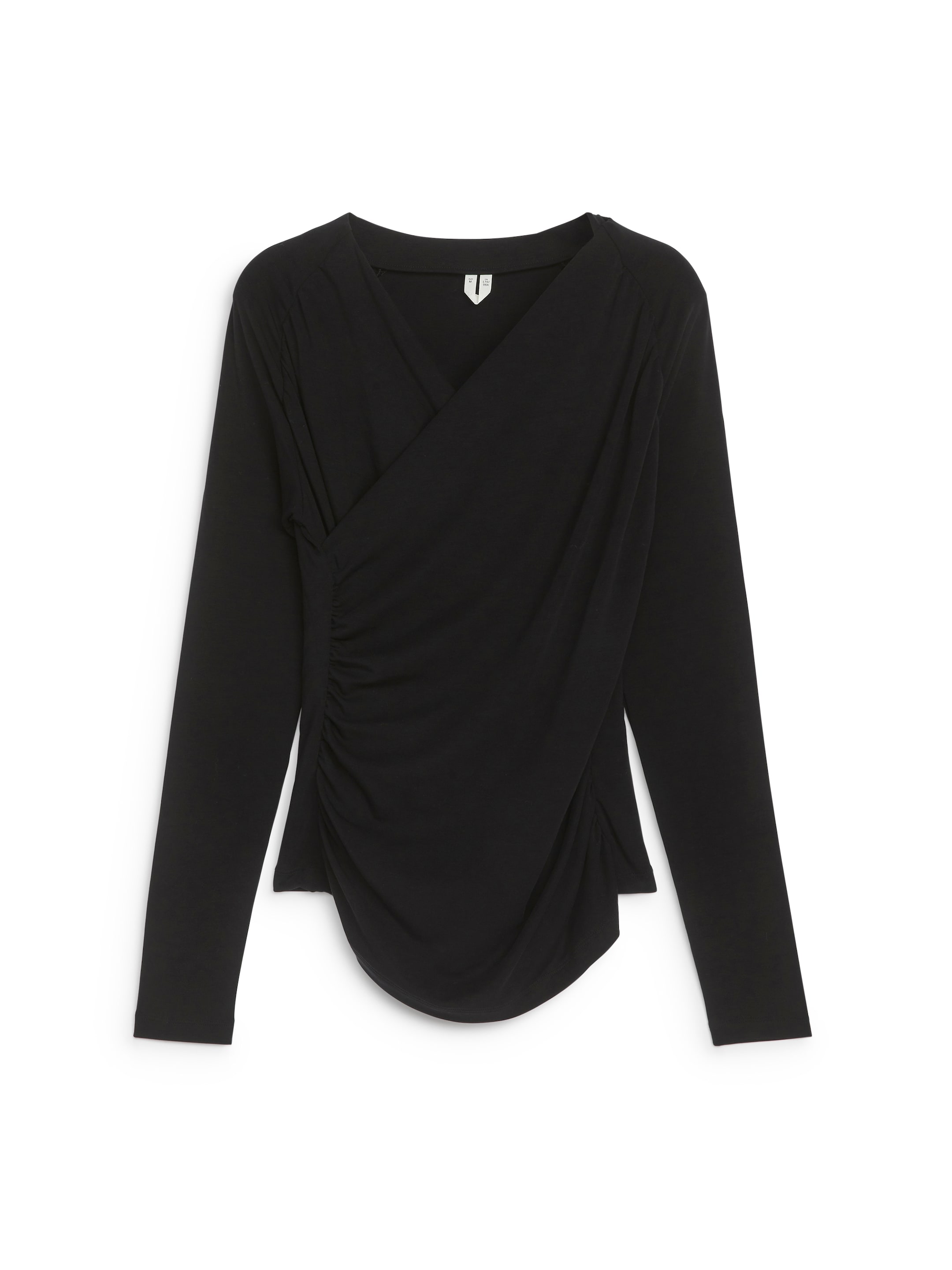 View larger image: Jersey Wrap Top - Black - Ladies | H&M GB 1