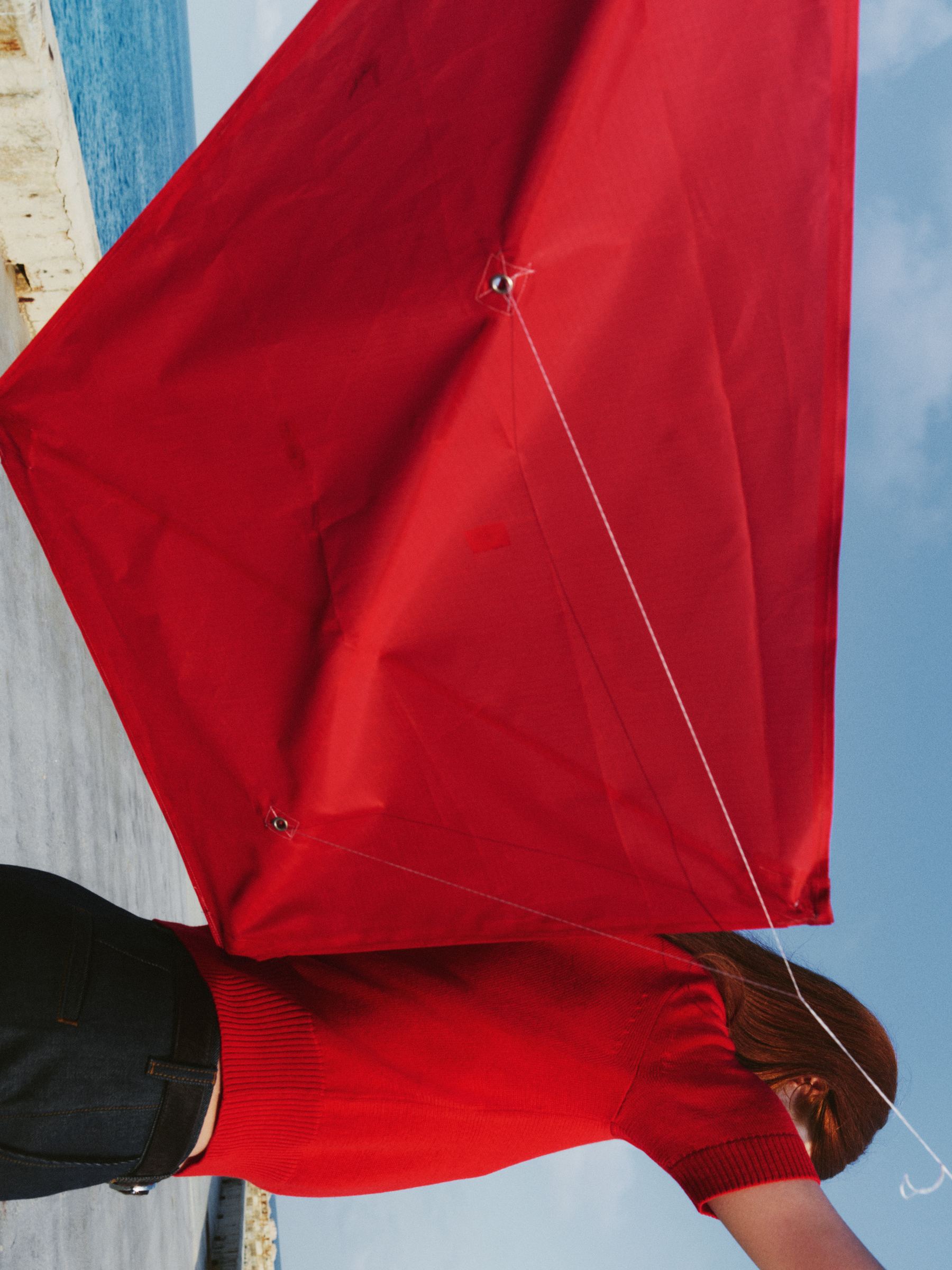 Short-Sleeve Merino Jumper - Red - Regular fit - Women - StillMedia/Environmental - 1