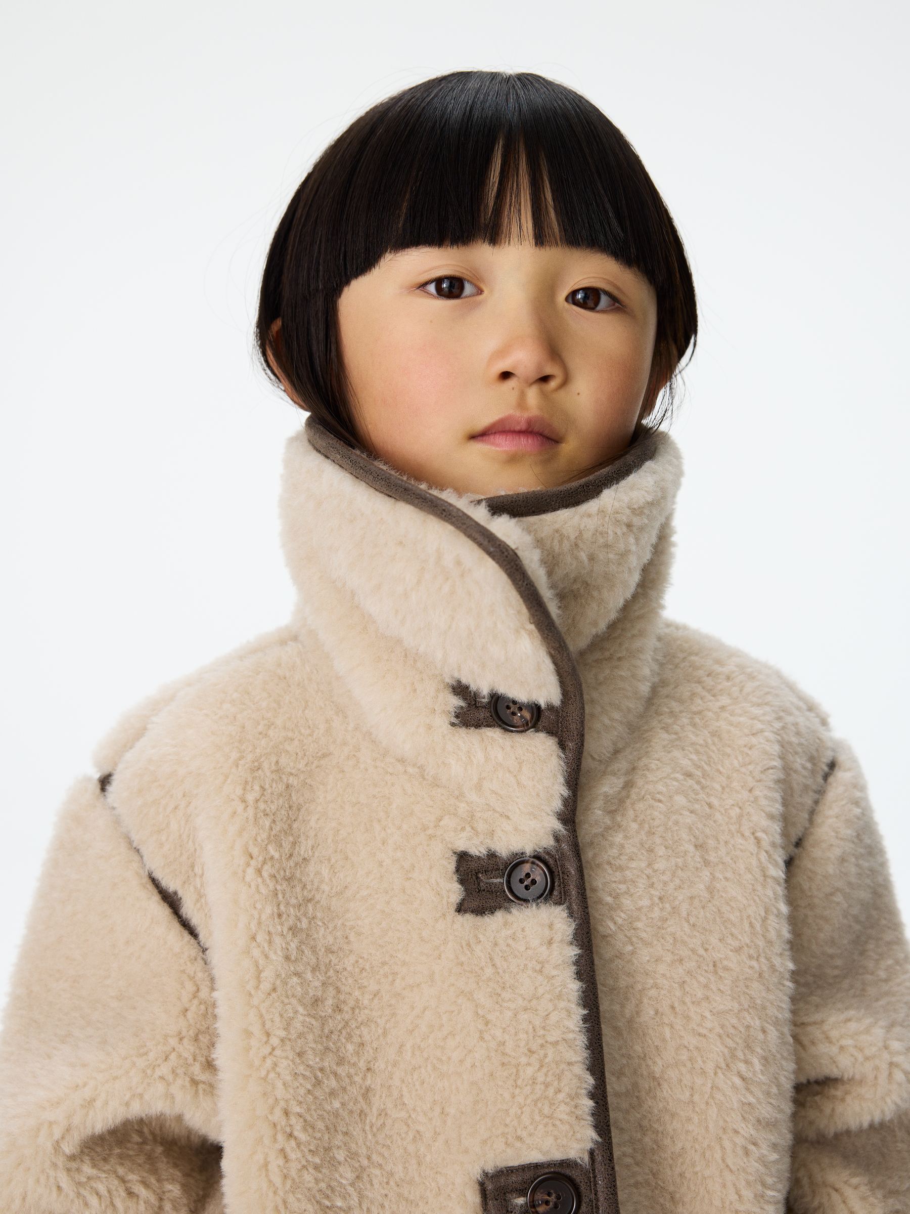 Kurze Teddyjacke - Beige - Loose Fit - Children - StillMedia/Environmental - 1