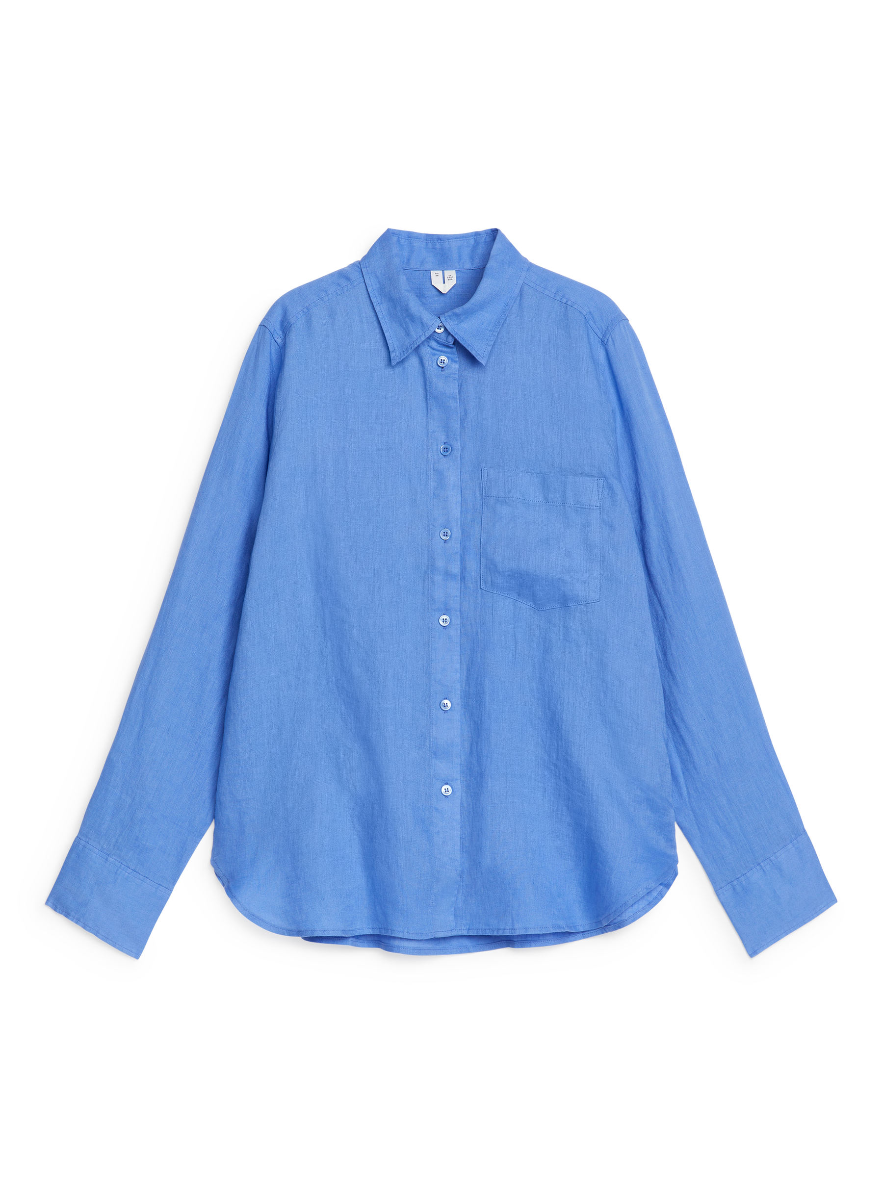 Linen Shirt-Blue-7550