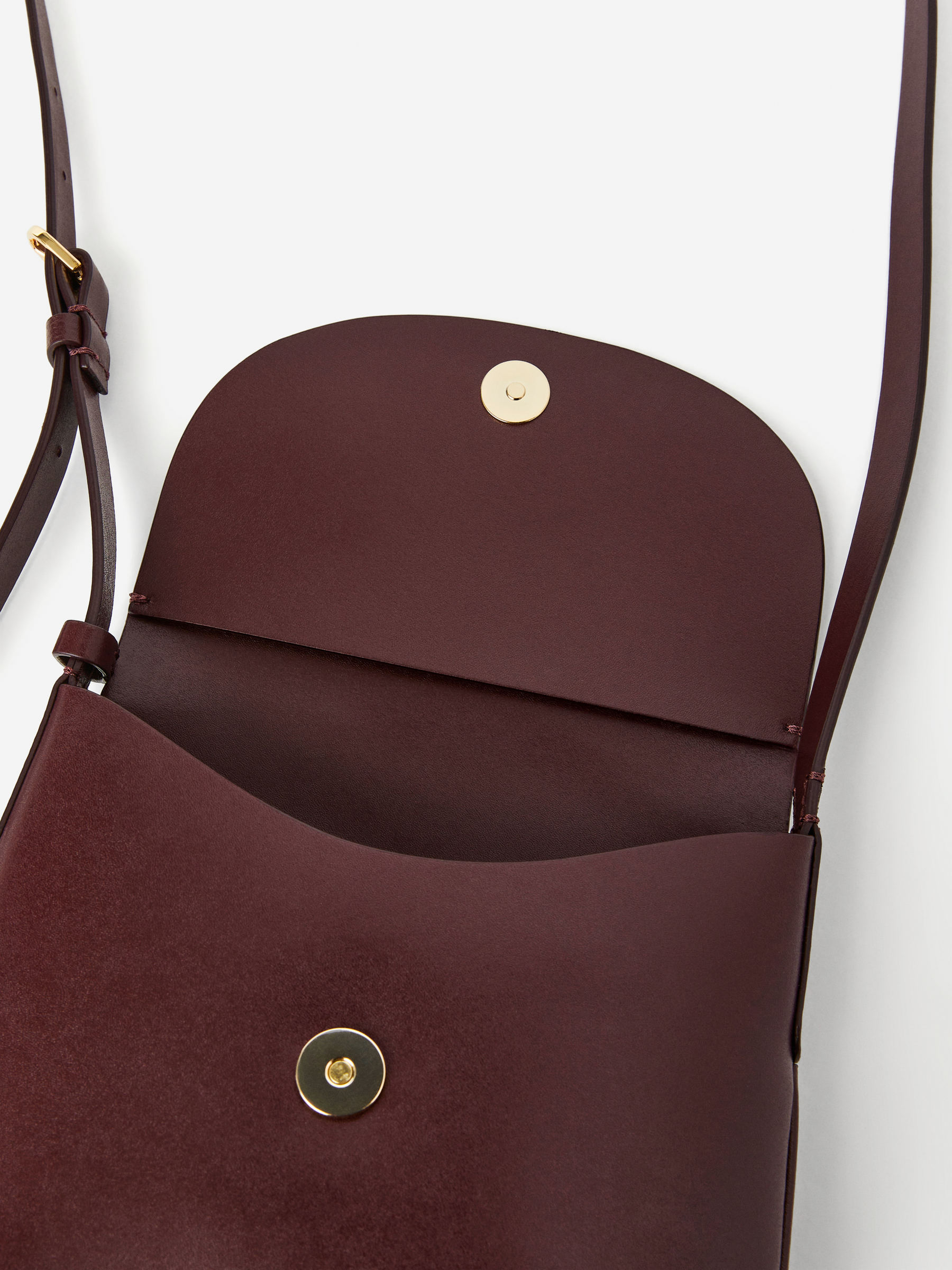 Sac en cuir à bandoulière - Rouge foncé - Femme - StillMedia/DescriptiveDetail - 5